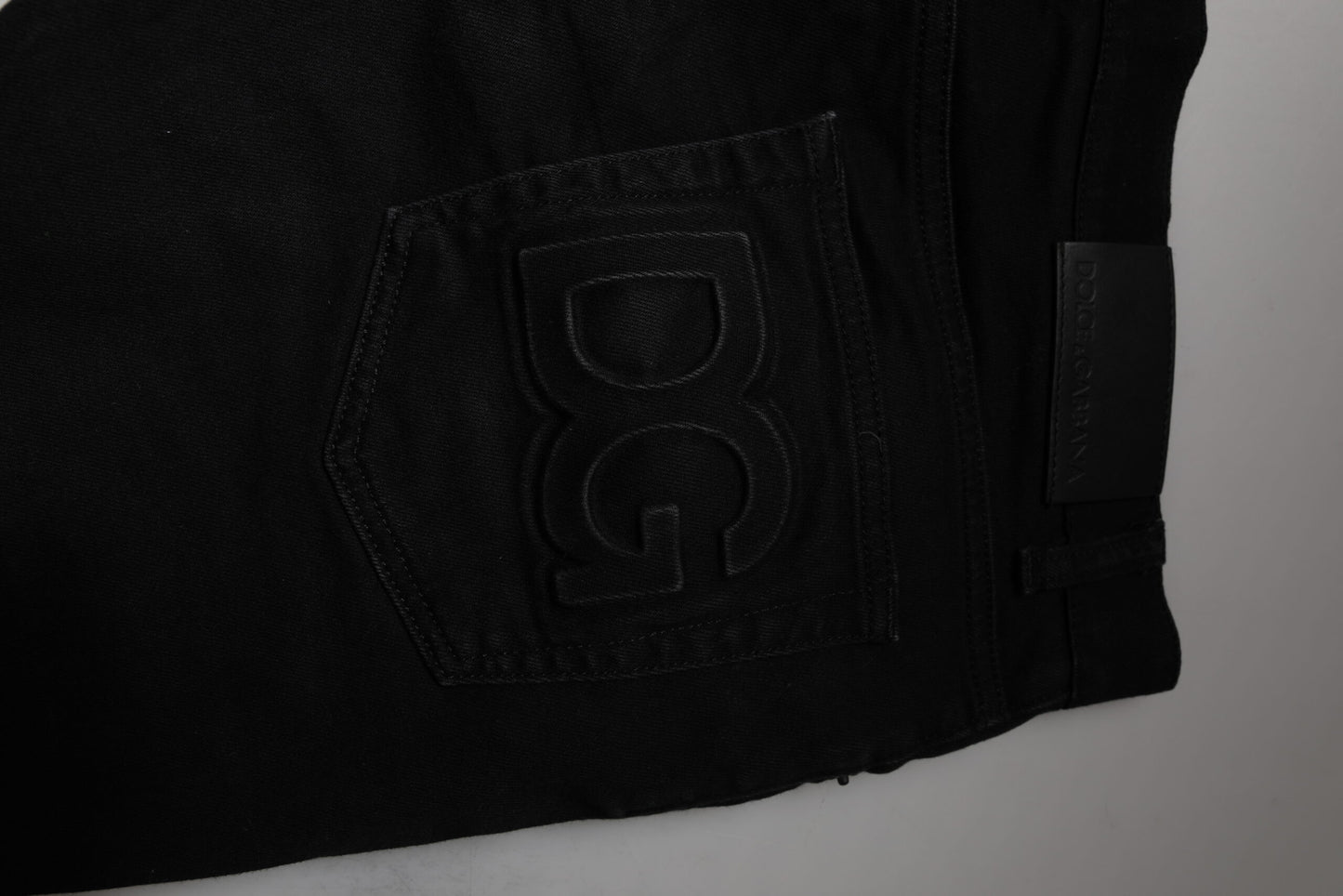 Black Cotton Stretch Skinny Men Denim Jeans