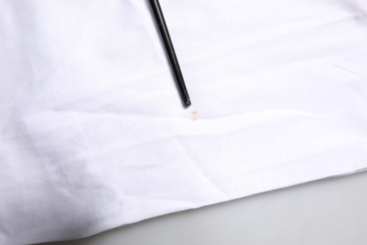 White Cotton Logo Print Round Neck T-shirt