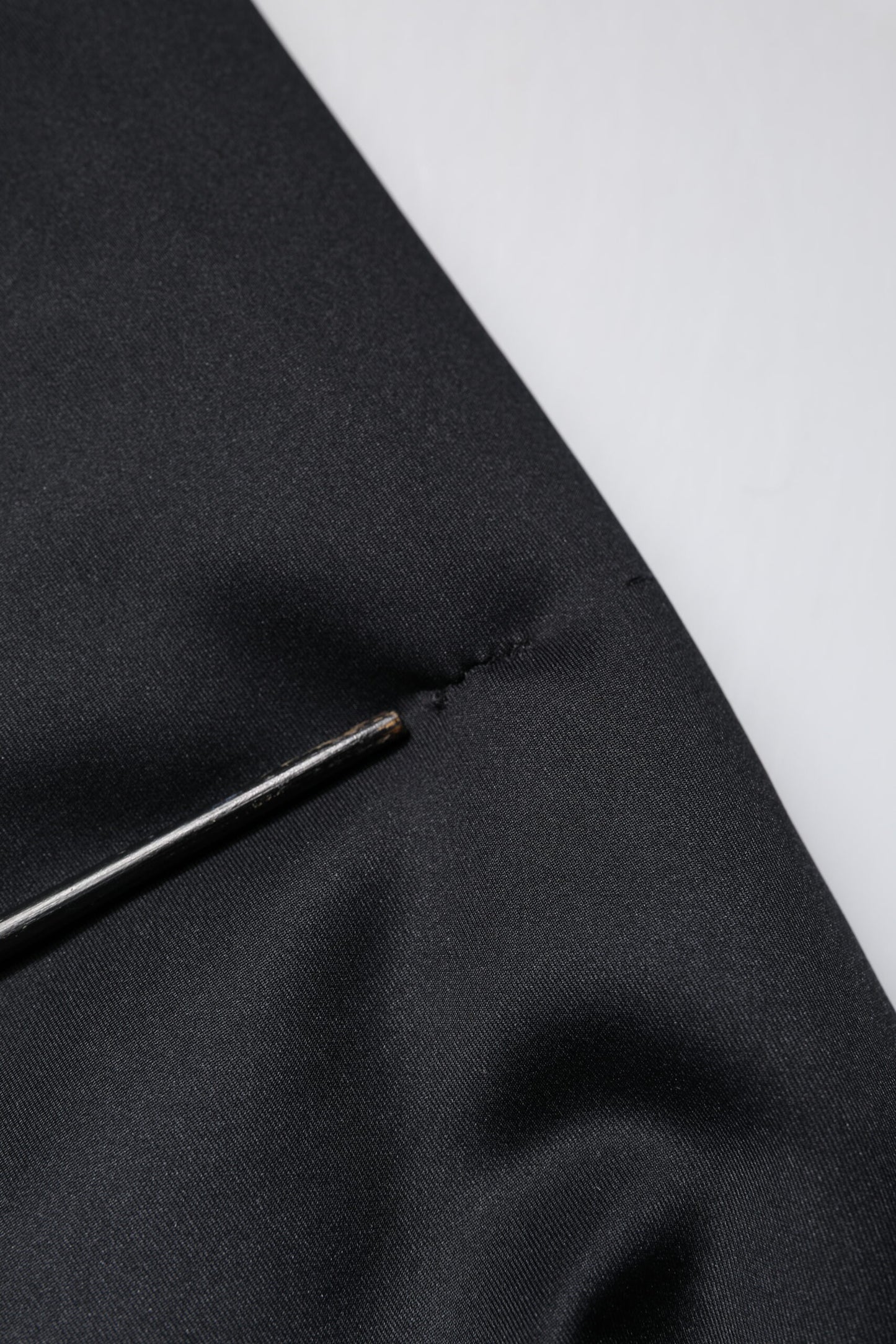 Black Polyester DG Hooded Full Zip Jacket