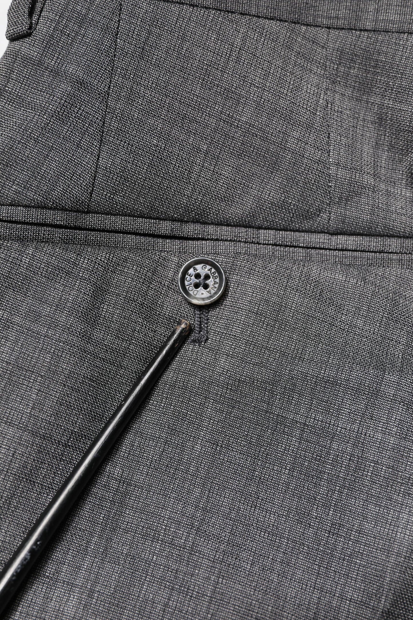 Gray Wool Single Breasted 2 Piece Suit