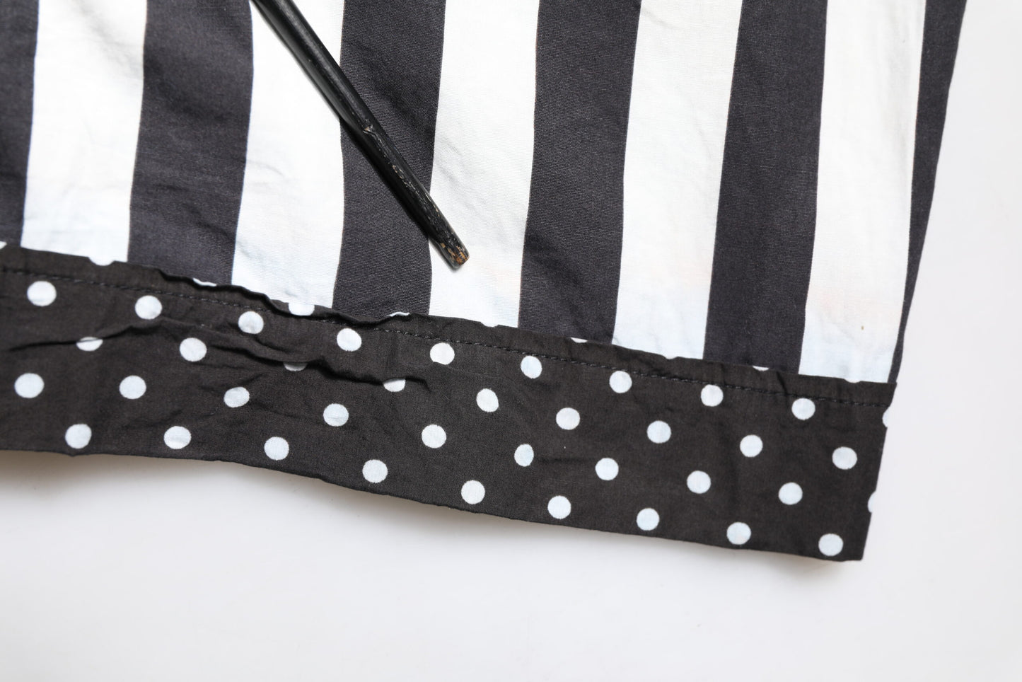 Black White Stripe Button Down Casual Shirt