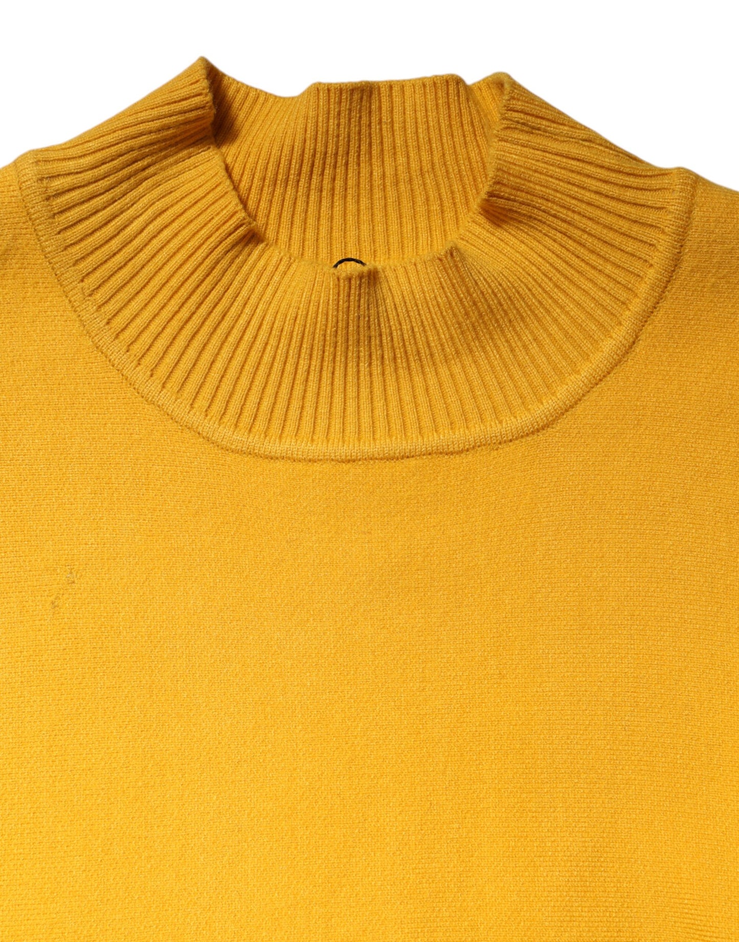 Yellow Stripe Long Sleeve Overcoat Pullover Sweater