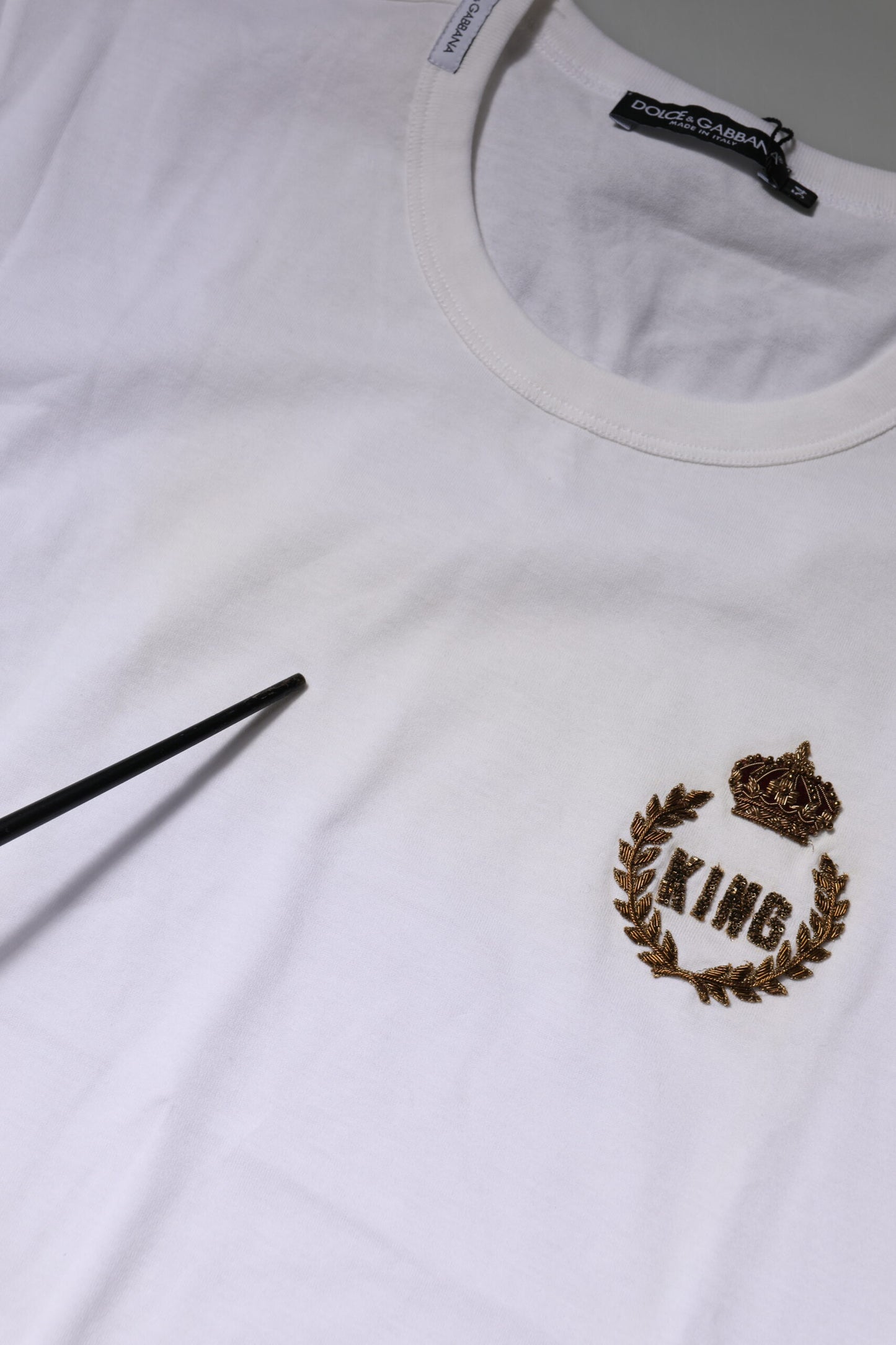 White King Crown Cotton Crew Neck T-shirt