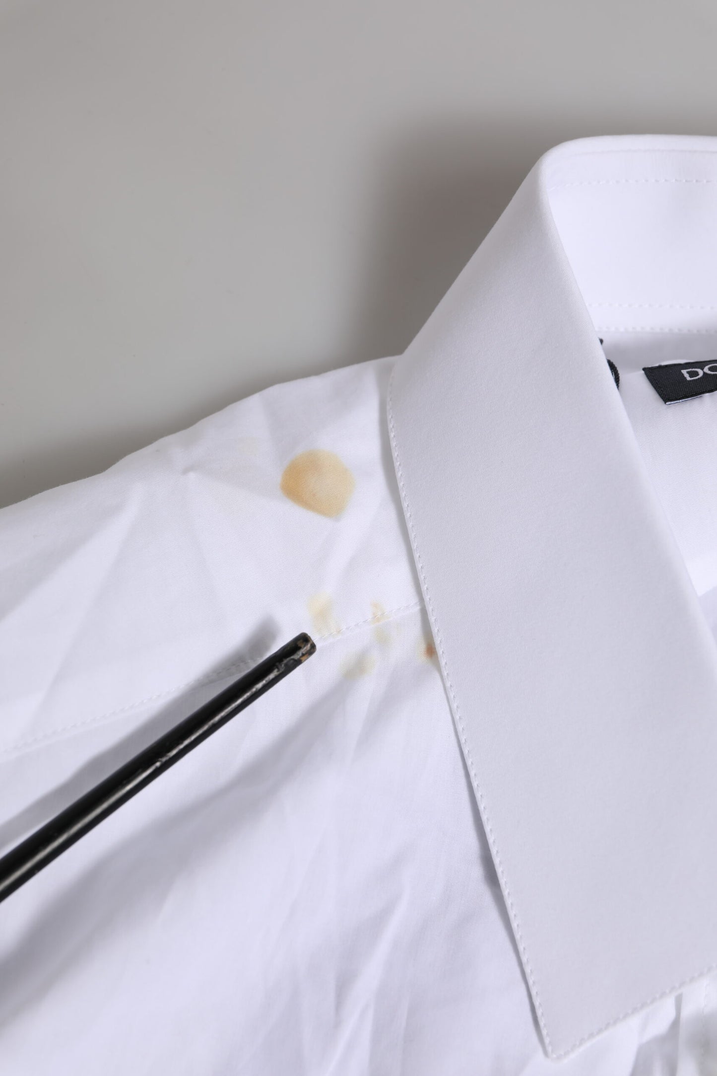 White Cotton MARTINI Long Sleeve Formal Shirt