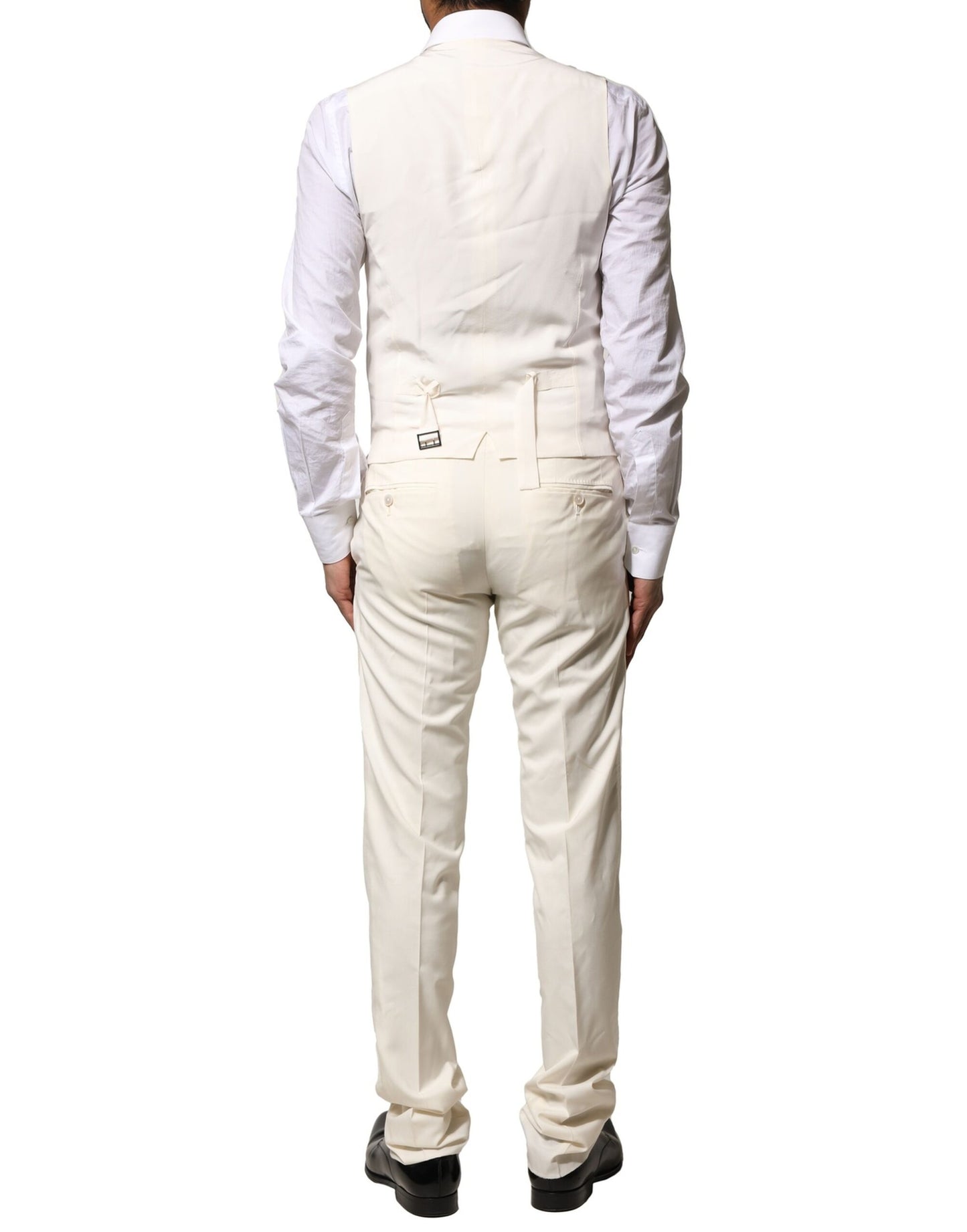 Ivory Wool 3 Piece Single Breasted Suit