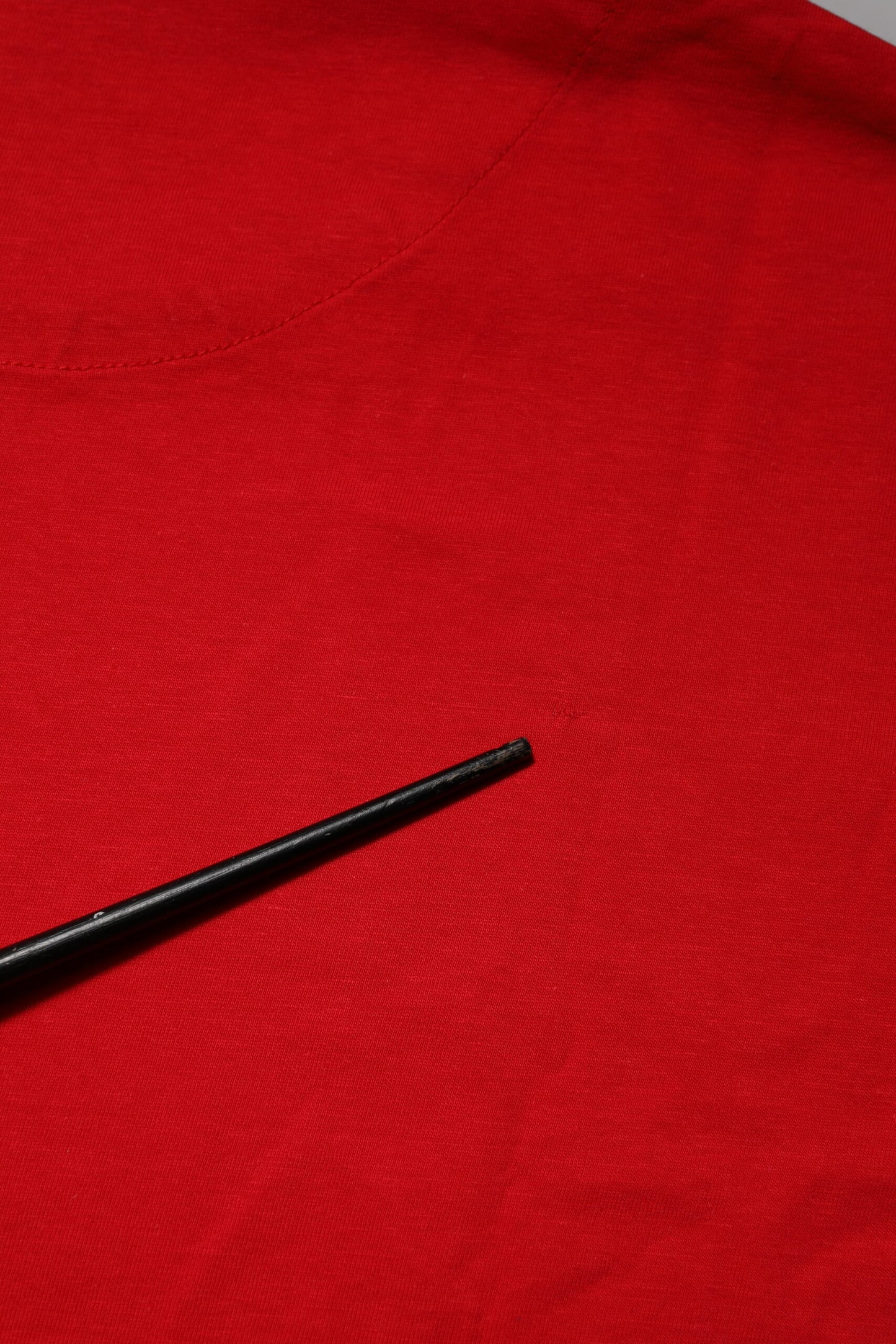 Red Crew Neck Short Sleeves Tee T-shirt