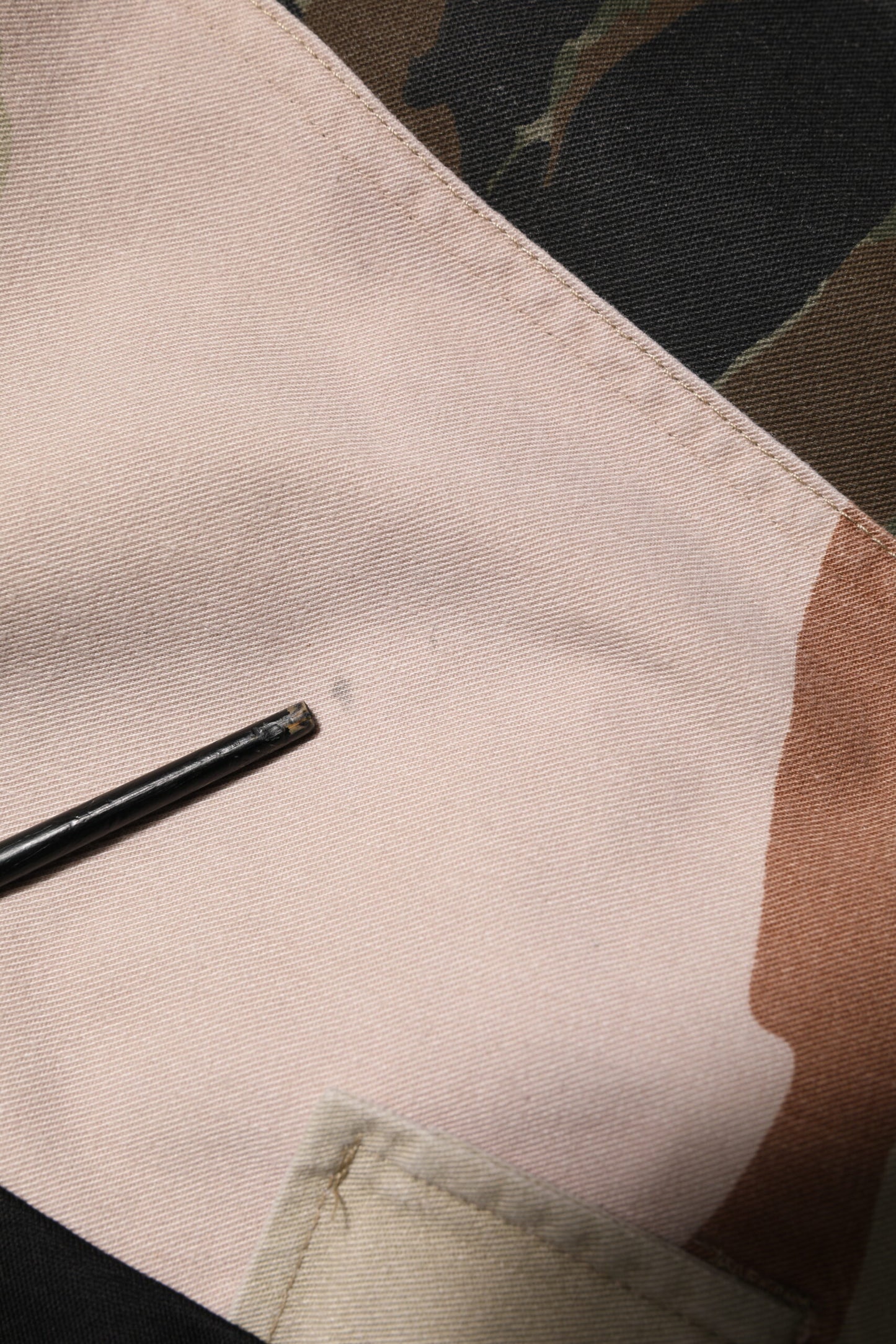 Multicolor Patchwork Cotton CrewNeck T-shirt