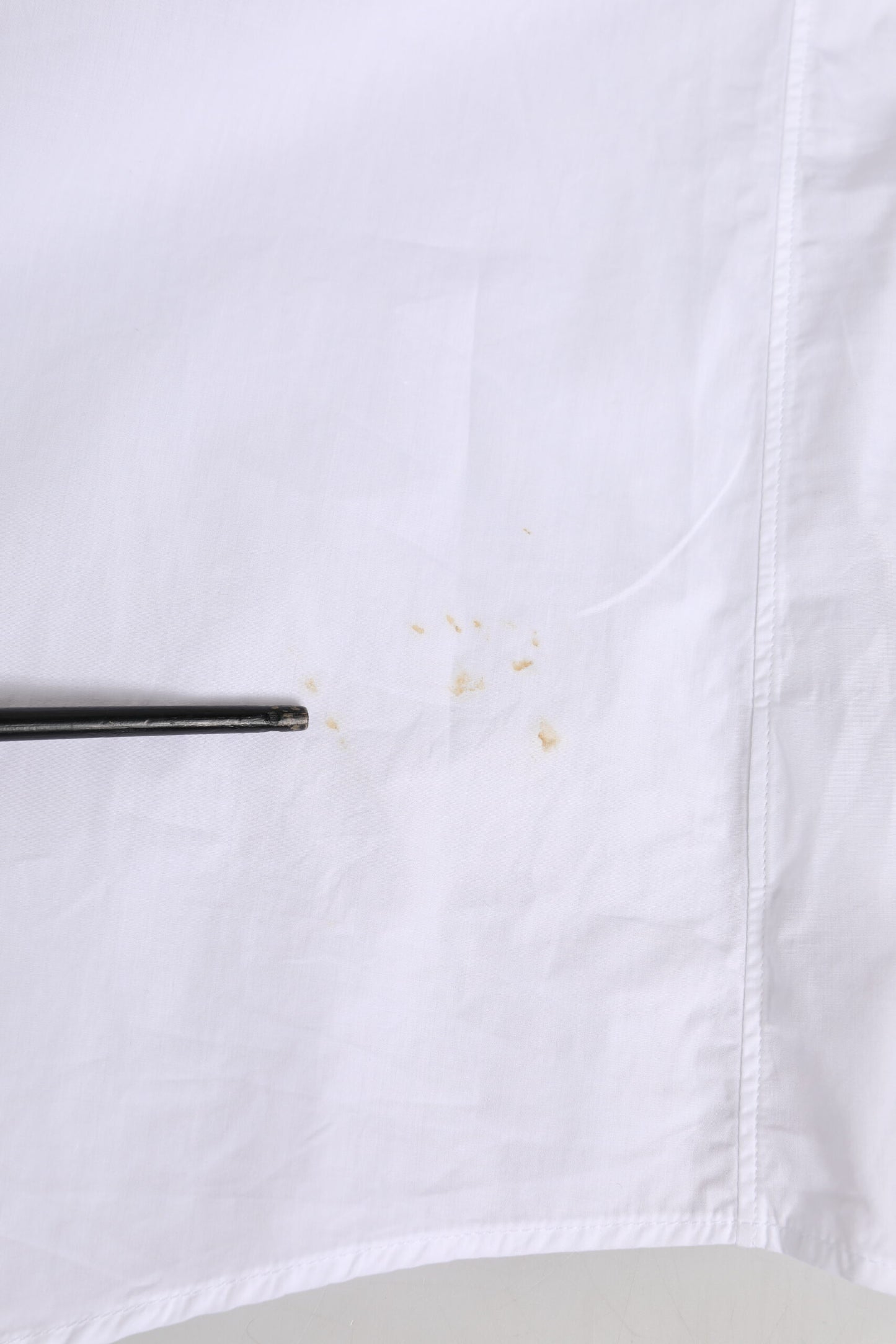 White Cotton Crown Collar GOLD Formal Shirt