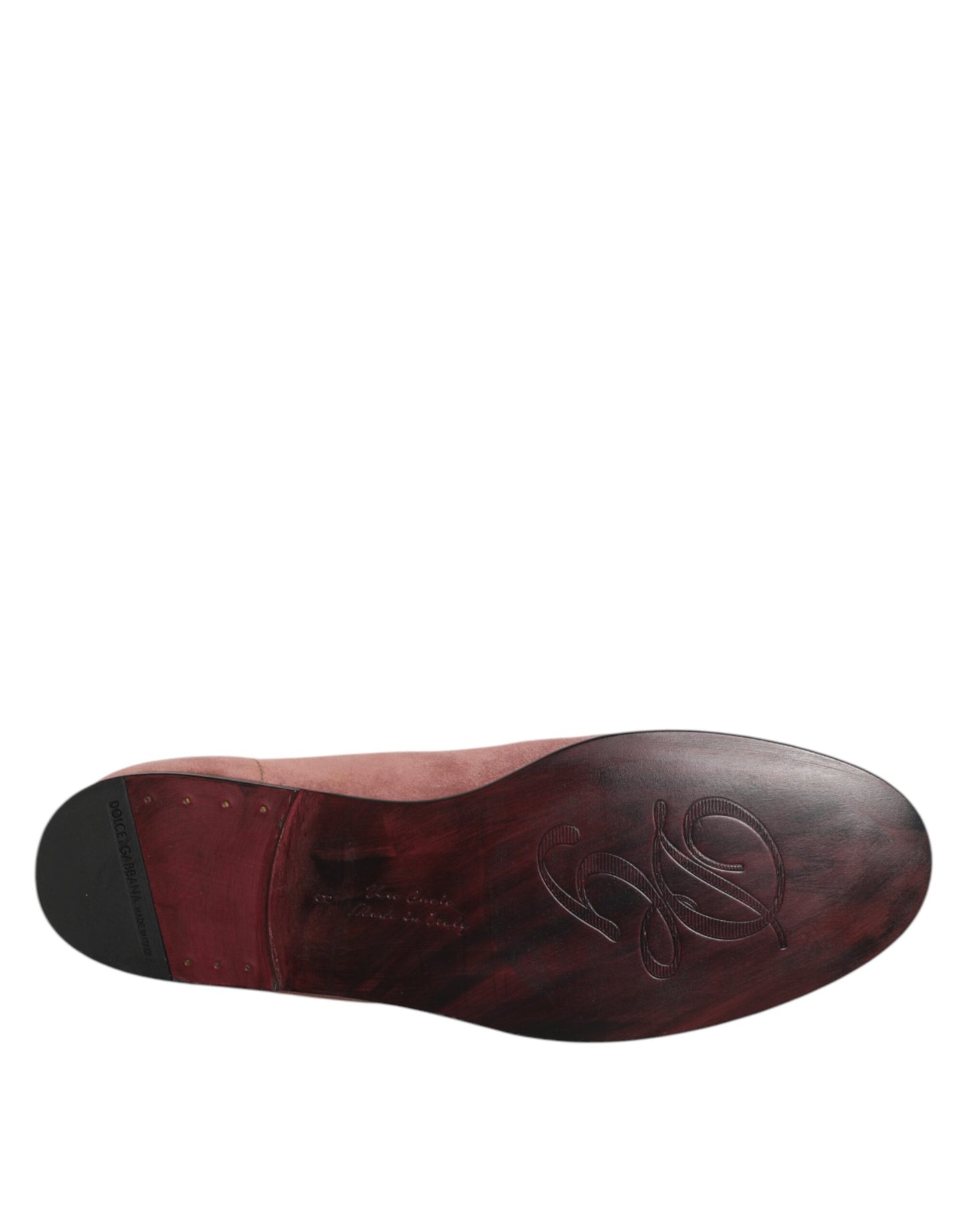 Pink Suede Loafers Formal Men Dress Shoes