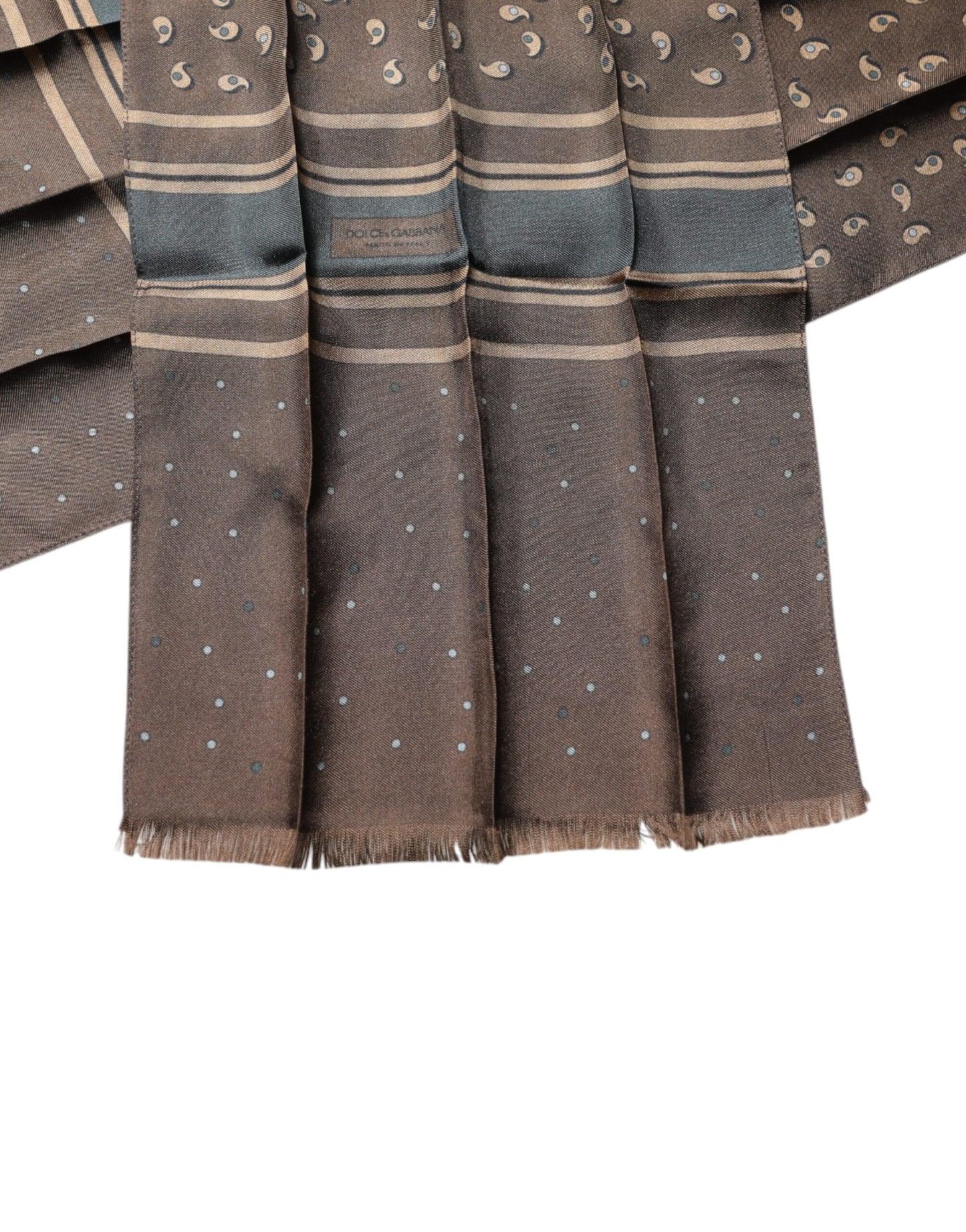Brown Fantasy Silk Neck Wrap Shawl Scarf