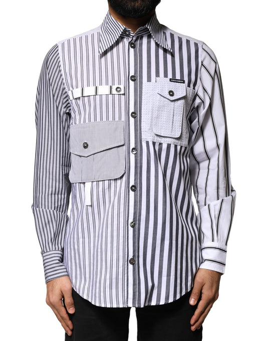 Multicolor Striped Button Down Casual Shirt