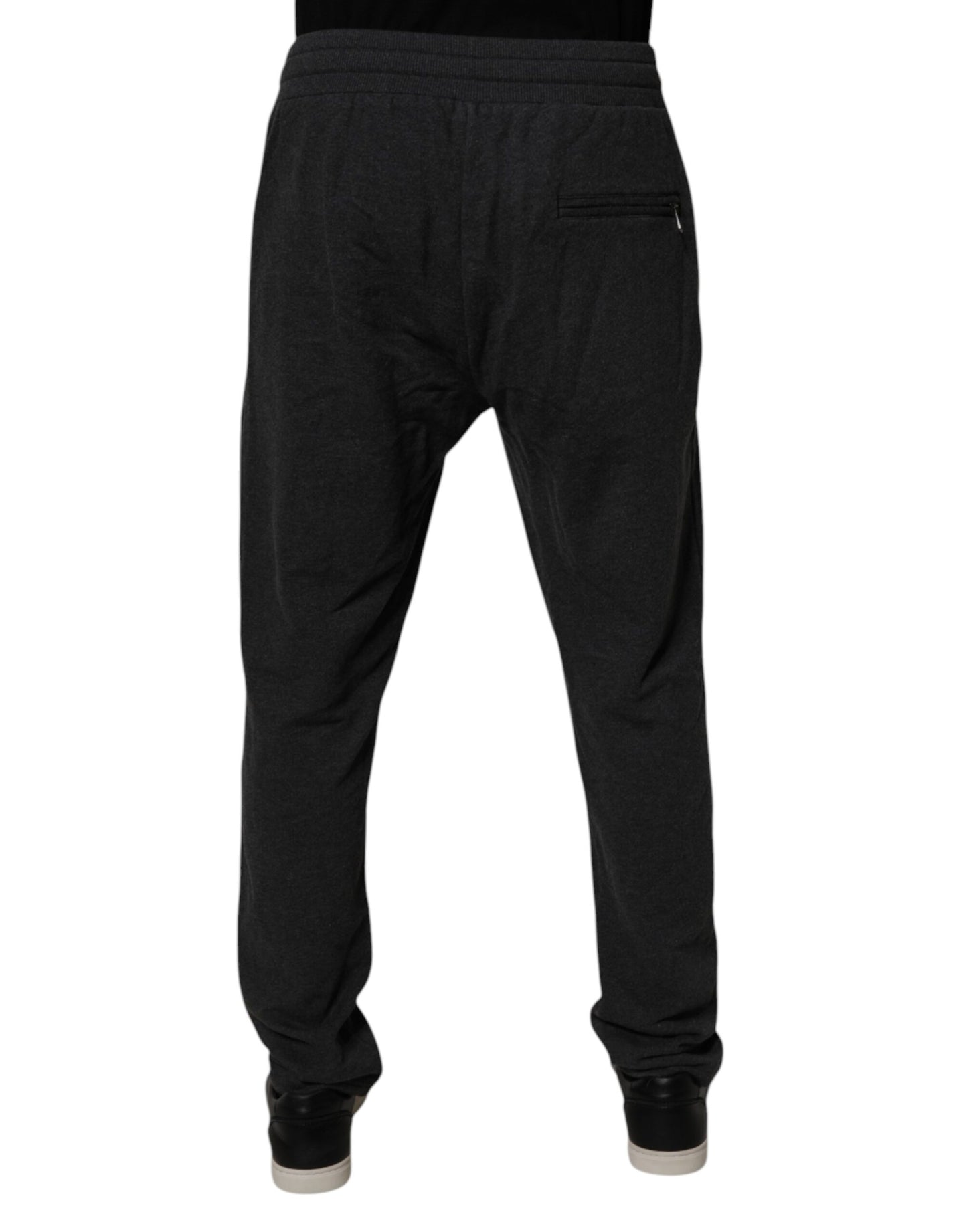 Dark Gray Logo Cotton Jogger Sweatpants Pants