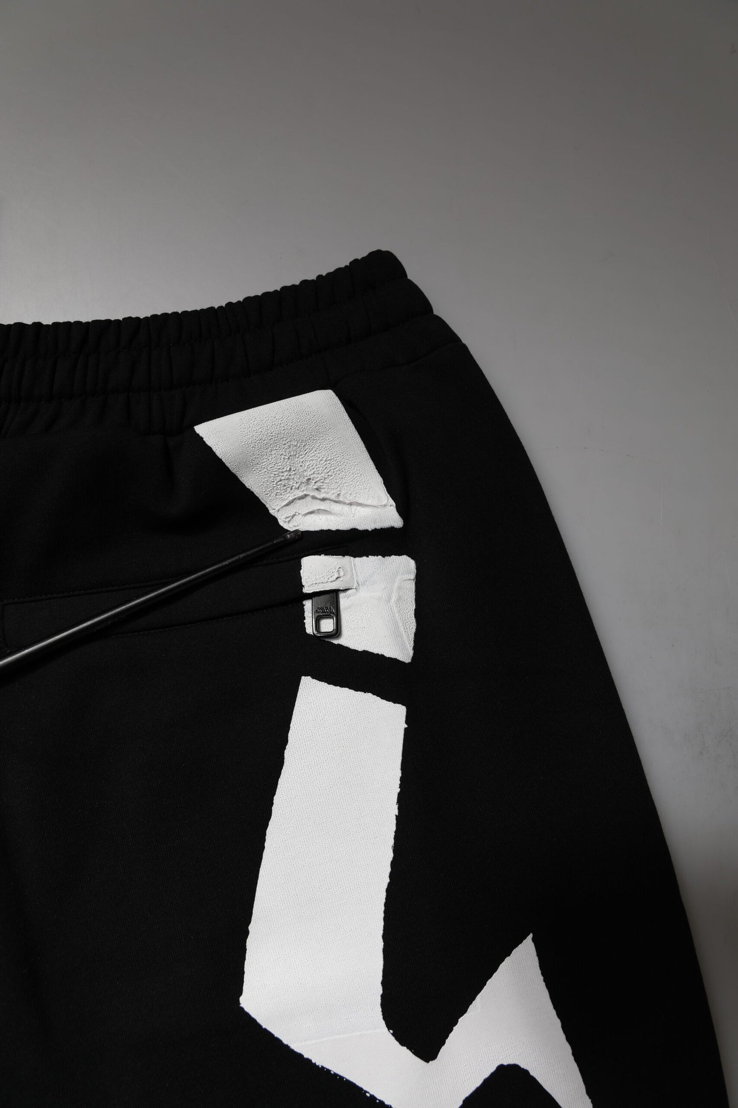 Black Logo Cotton Jogger Sweatpants Pants