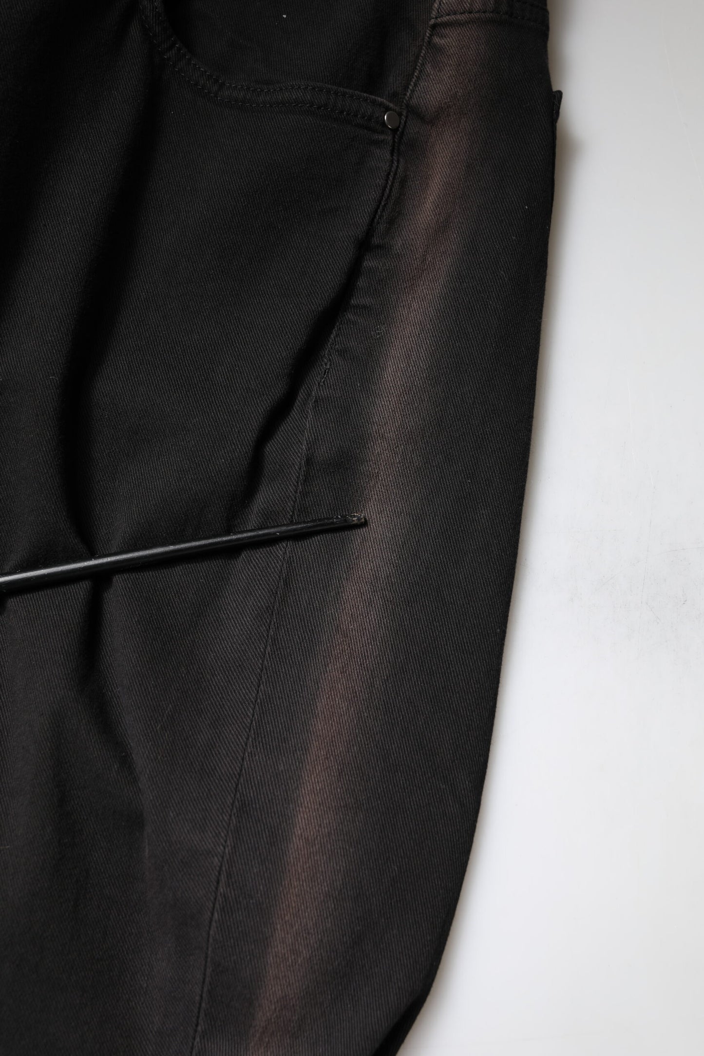 Black Cotton High Waist Skinny Denim Jeans