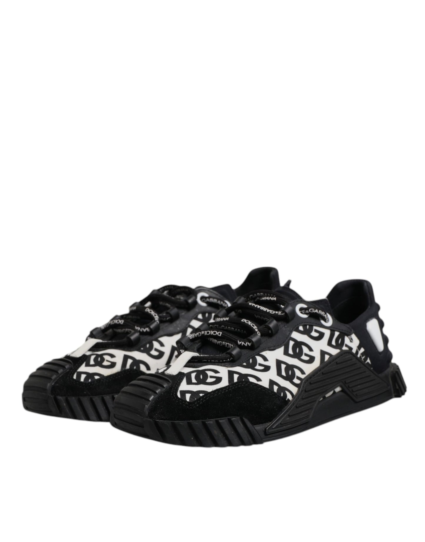 Black Logo Lace Up Low Top NS1 Sneakers Shoes