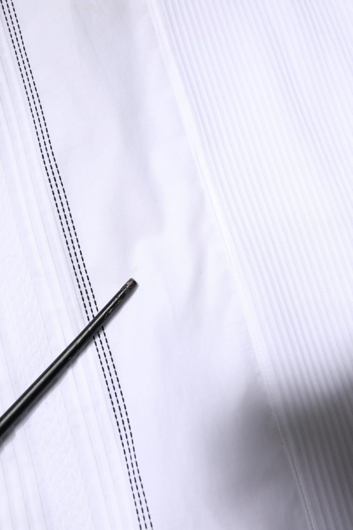 White Cotton Button Down Long Sleeves Shirt