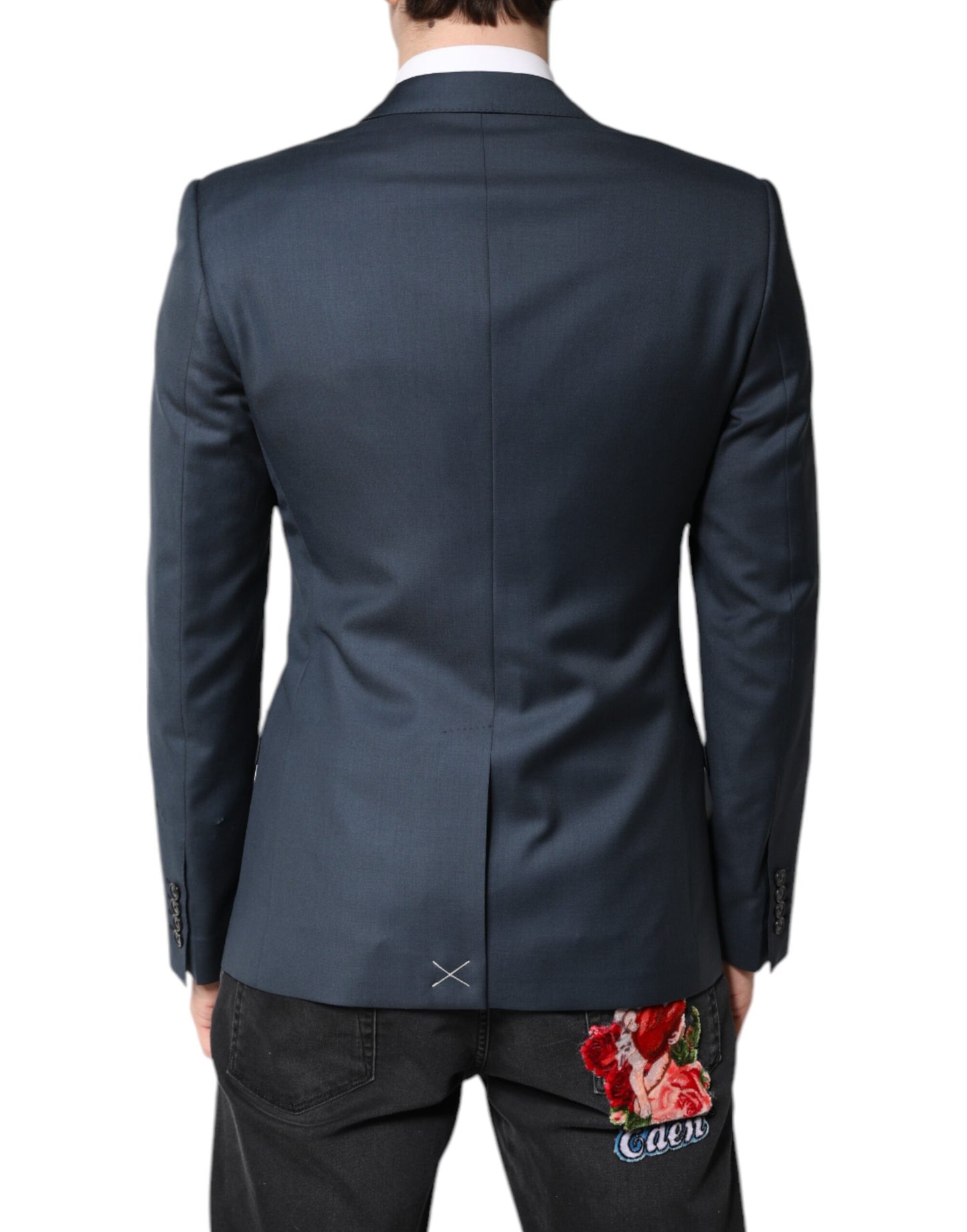 Blue Single Breasted Men Coat MARTINI Blazer