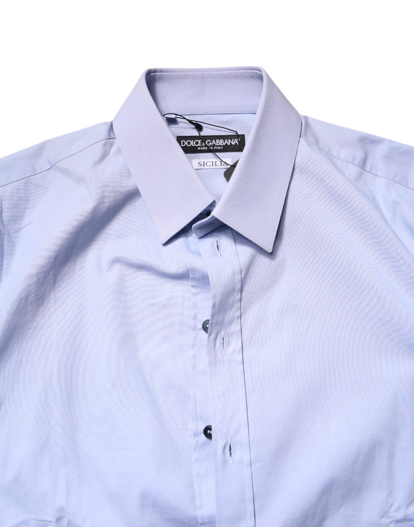 Light Blue Cotton SICILIA Dress Formal Shirt