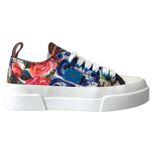 Multicolor Patchwork Low Top Sneakers Shoes