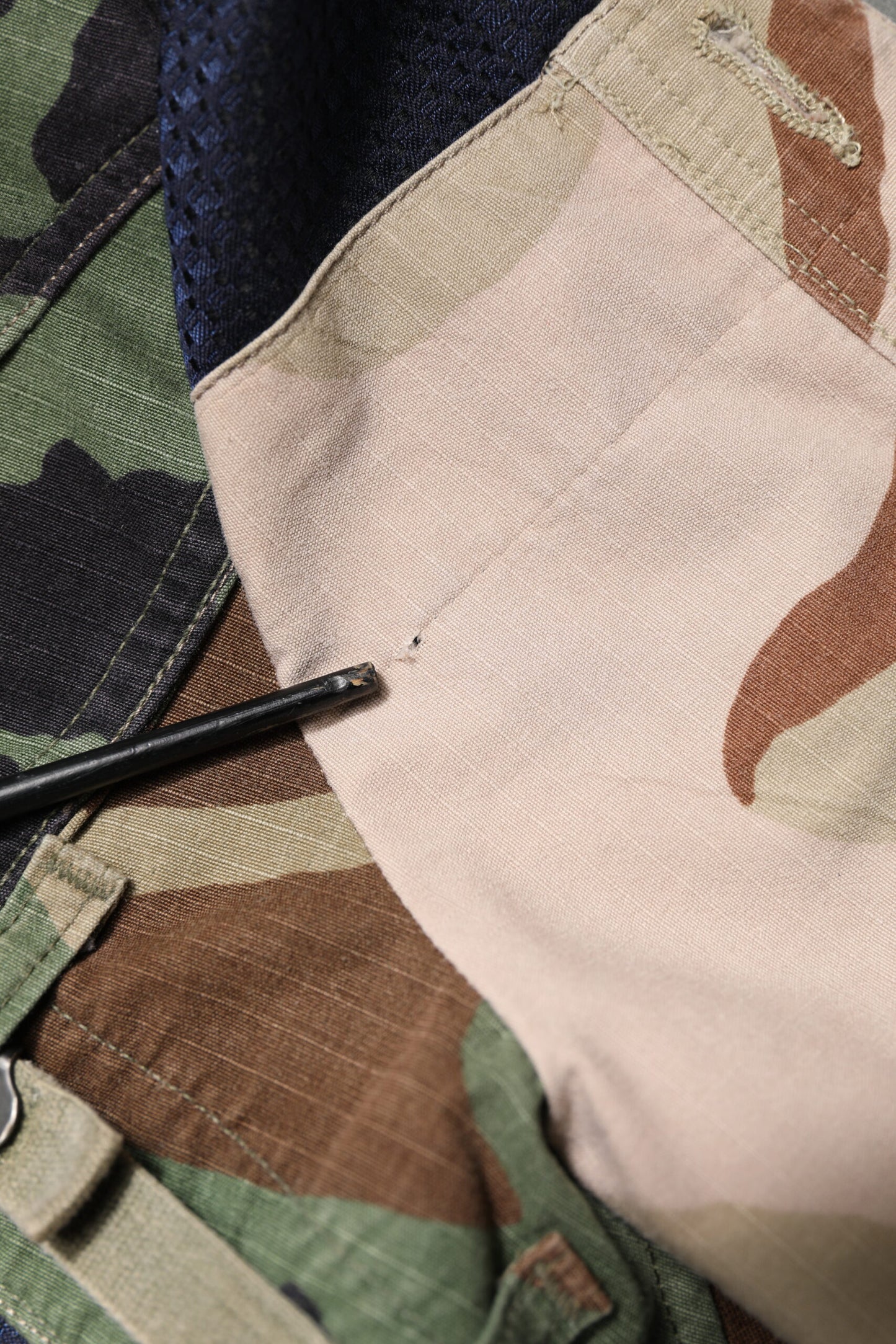 Multicolor Camouflage Patchwork Coat Blazer