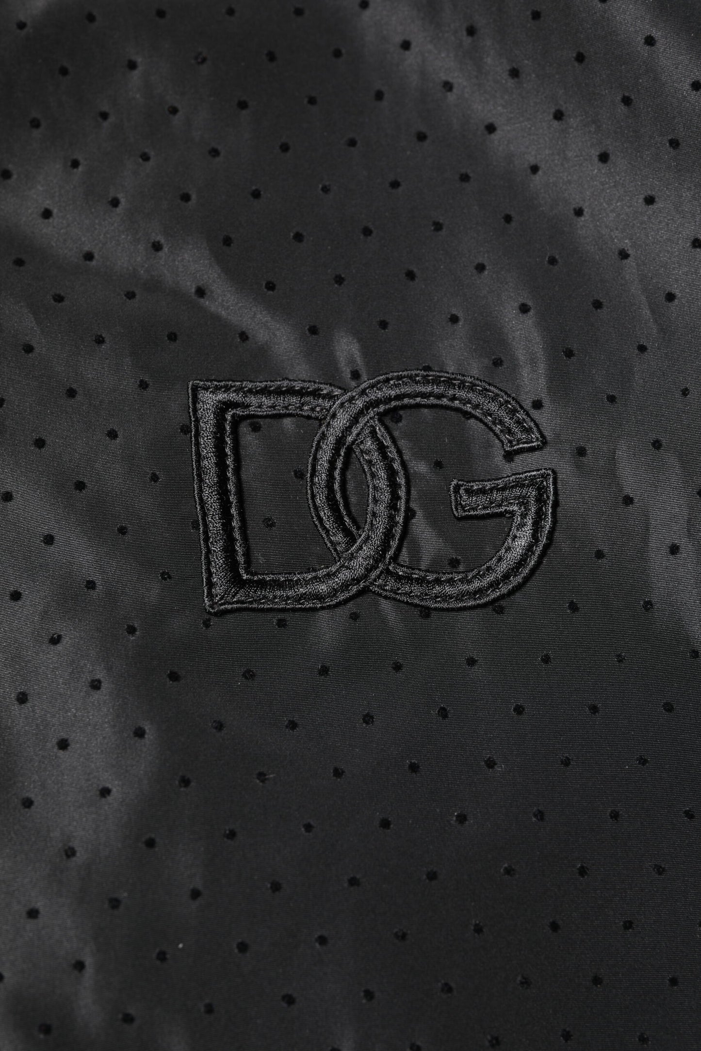 Black Long Sleeves Full Zip Bomber Jacket