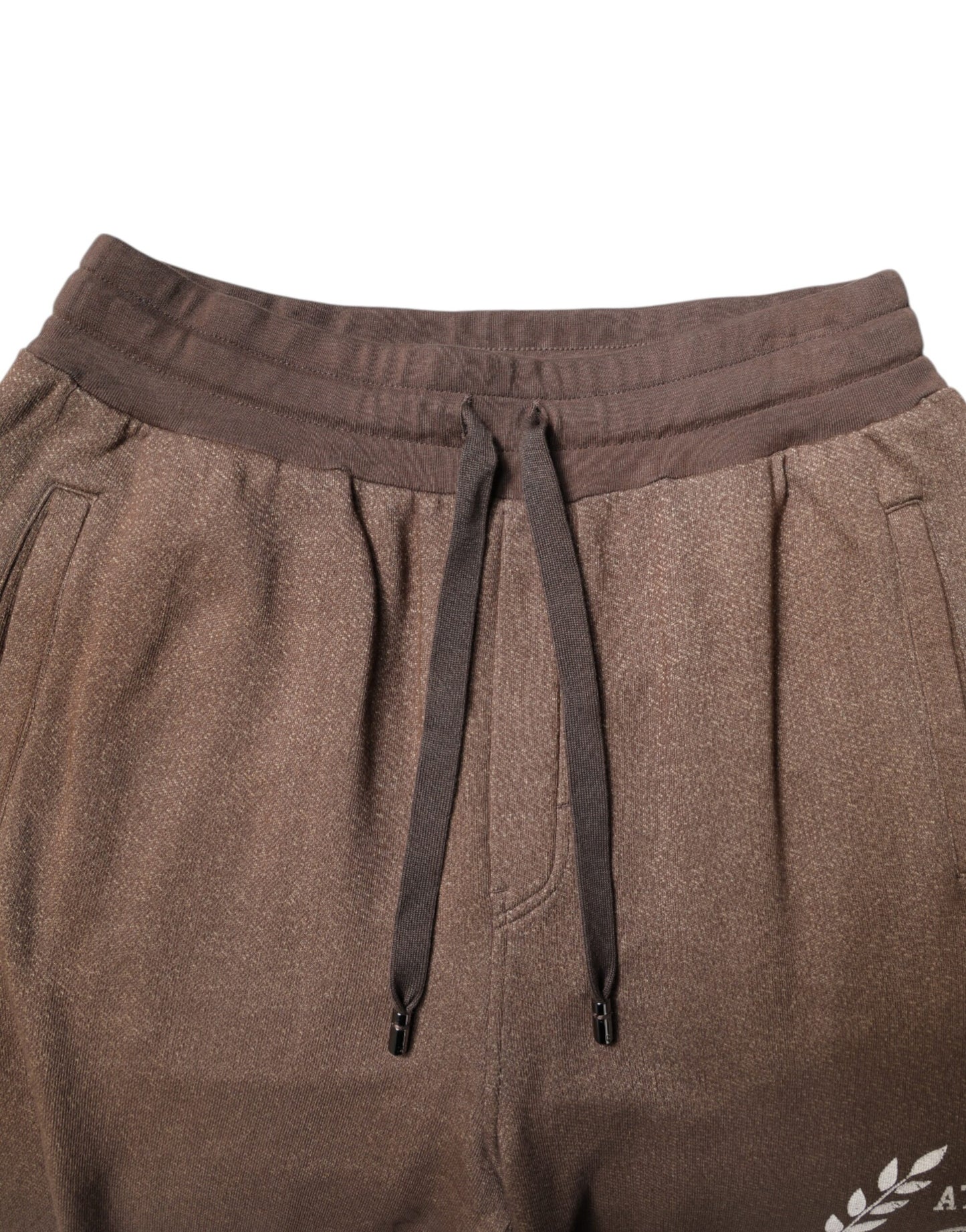 Brown Cotton Jogger Sweatpants Pants