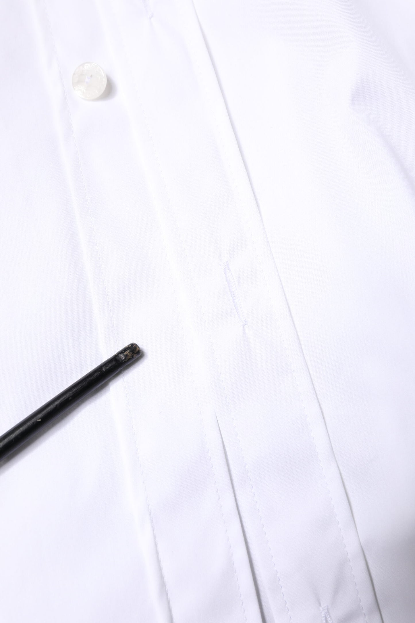 White Cotton GOLD Men Dress Formal Shirt