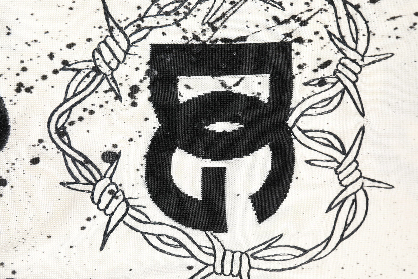 White Logo Angel Print Women Pullover Sweater