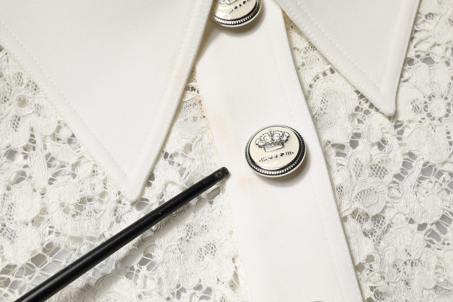 White Floral Lace Long Sleeves Shift Dress