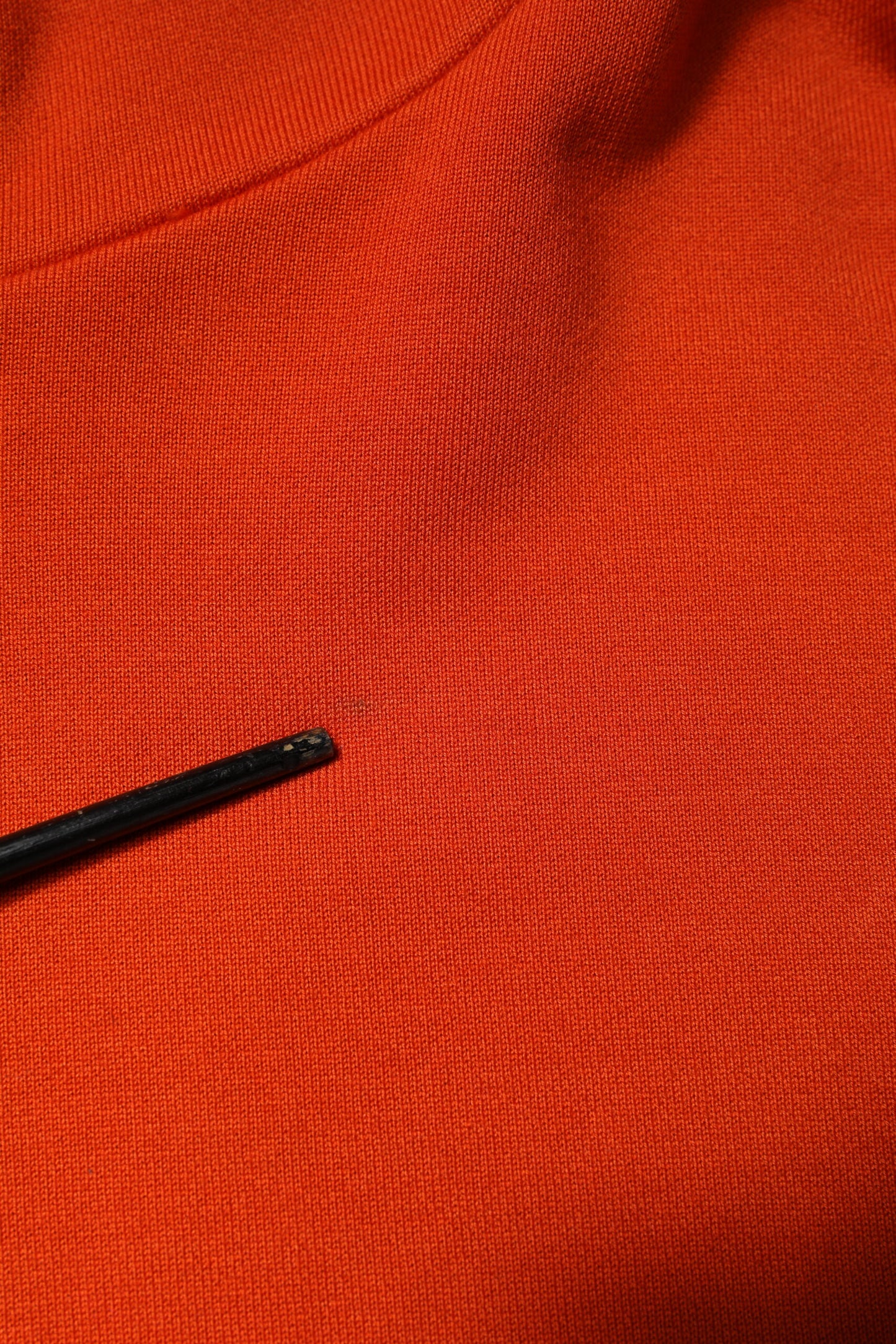 Orange Cotton Hooded Men Sweatshirt Sweater