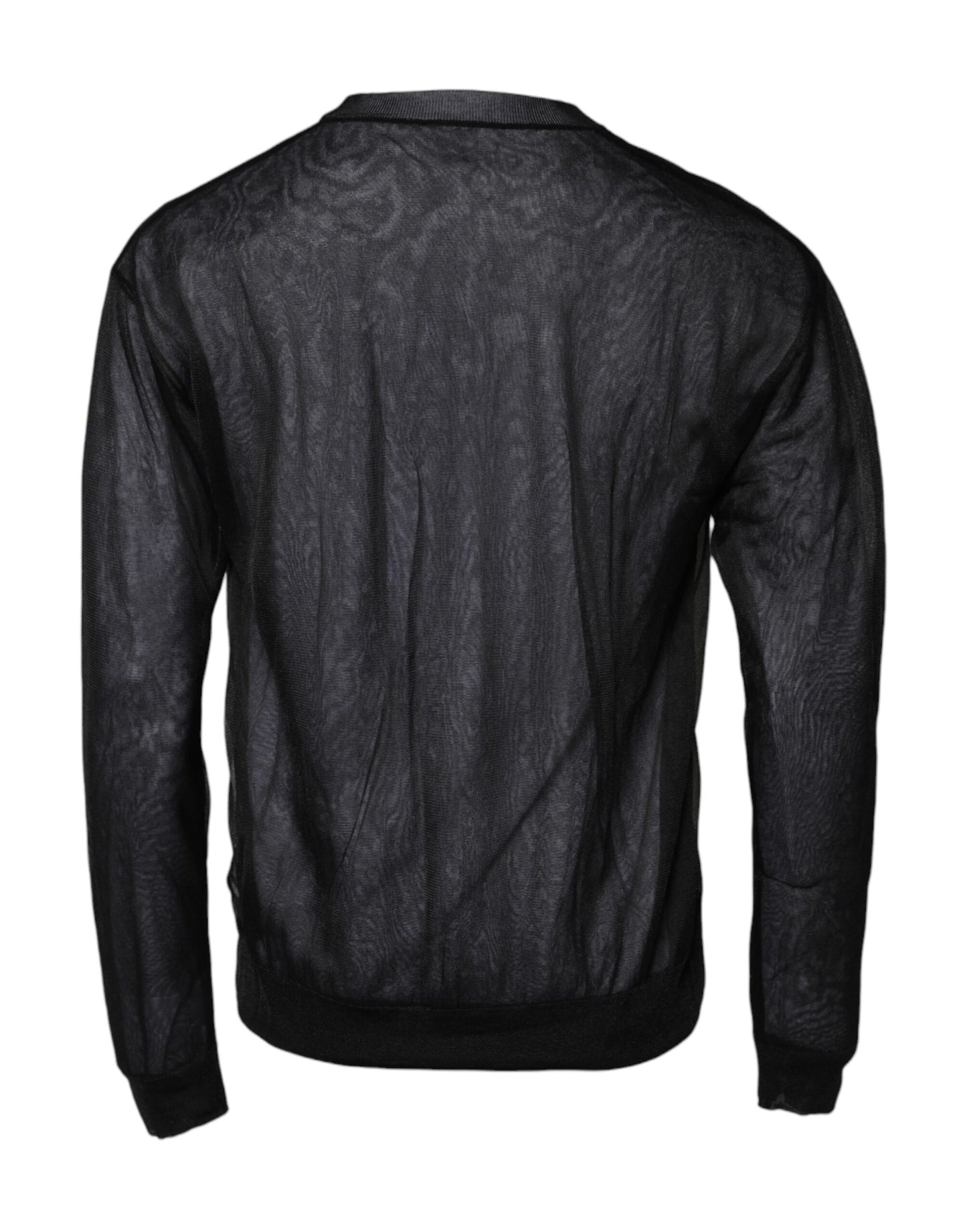 Black White Logo Knitted Pullover Sweater