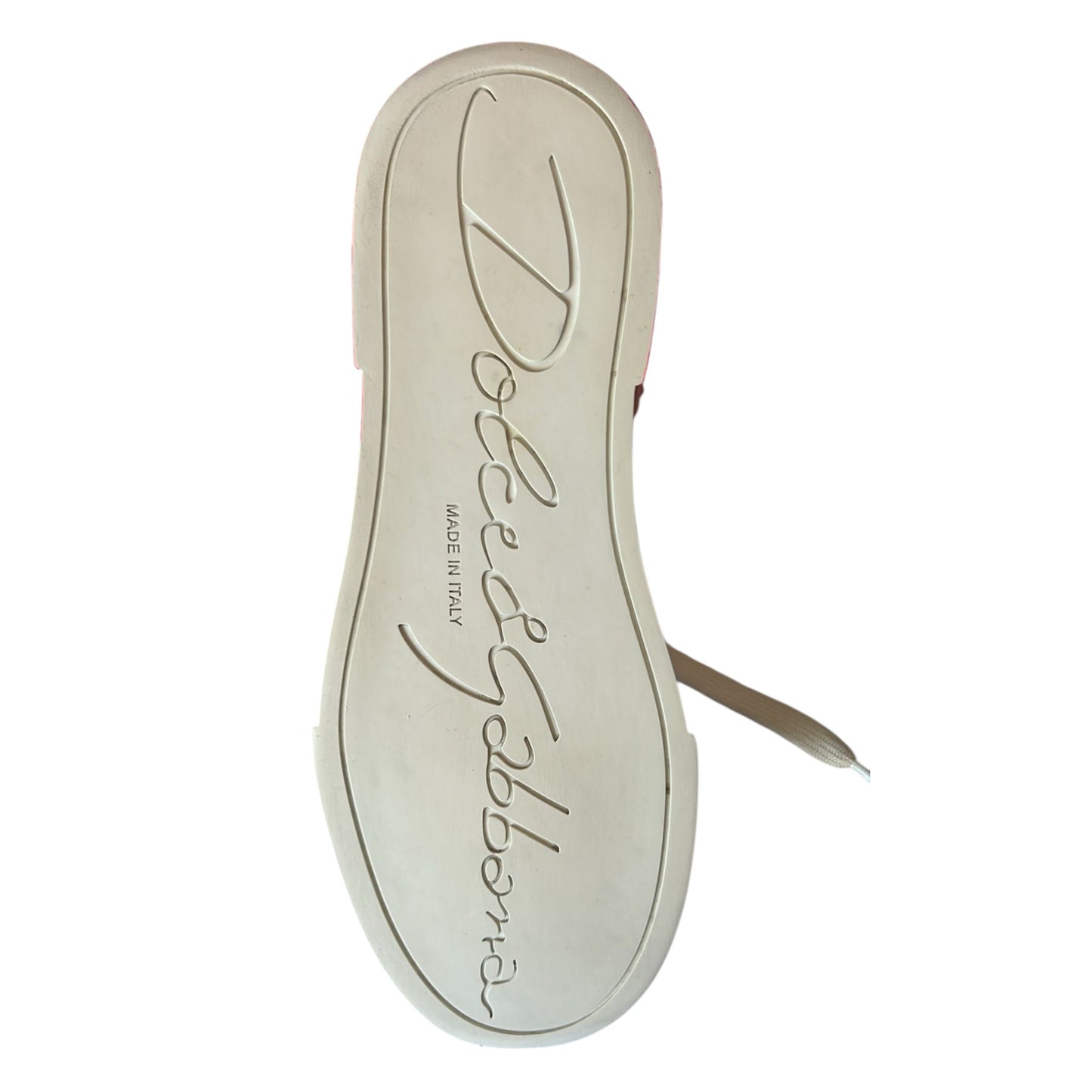 White Red Logo Portofino Sneakers Shoes