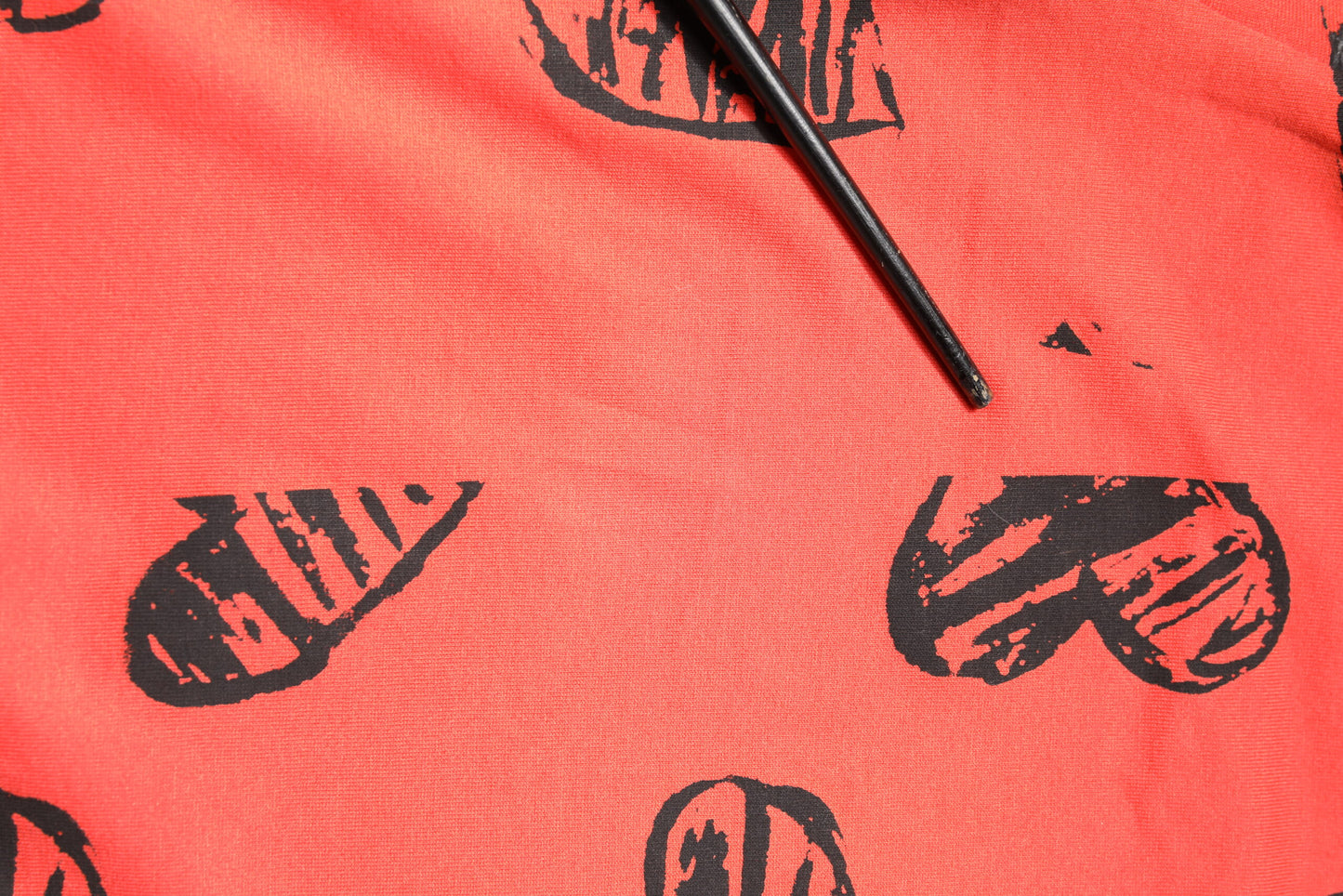 Red Cotton Short Sleeve DG Heart Logo T-shirt