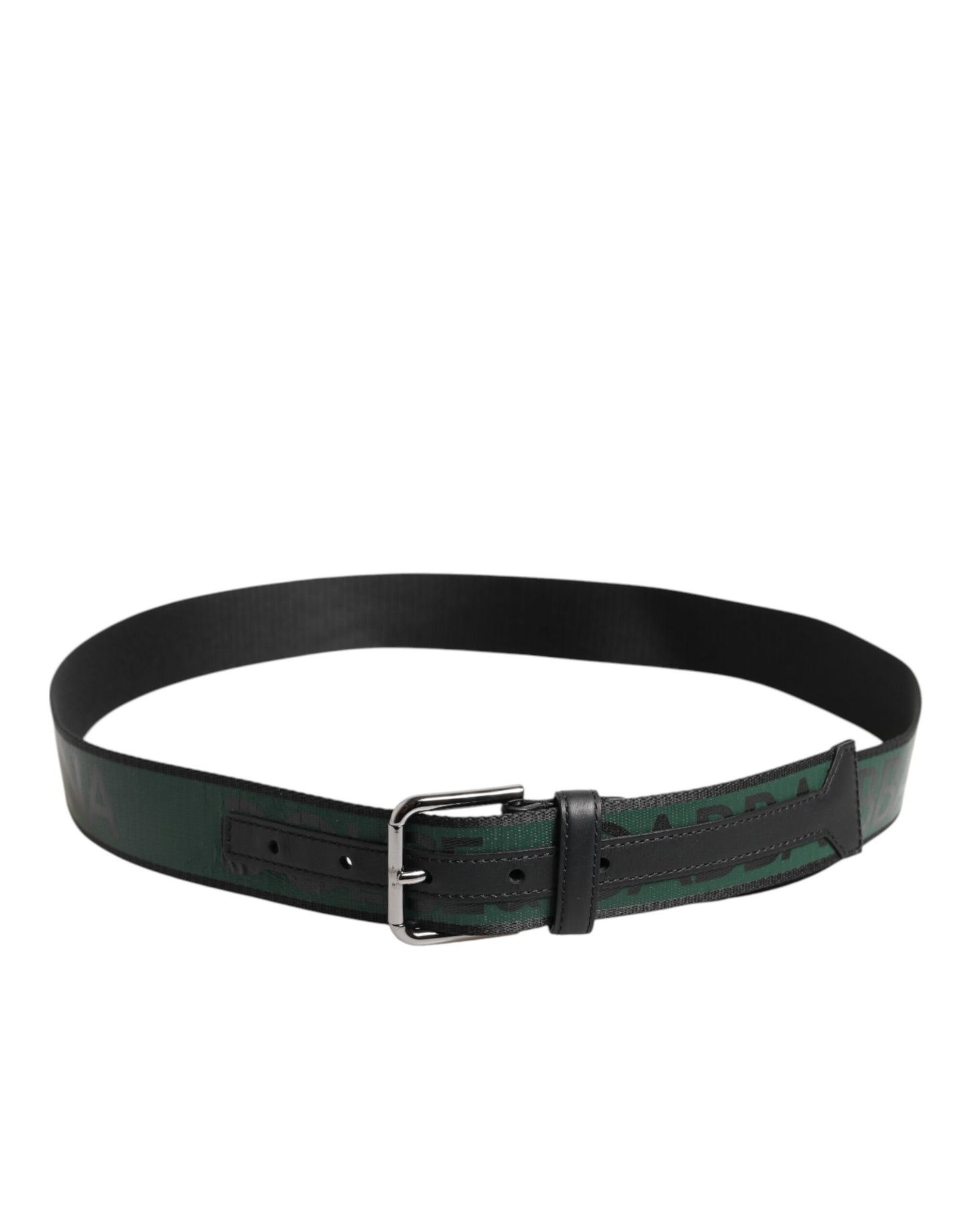 Green Black Polyester DG Logo Buckle Belt