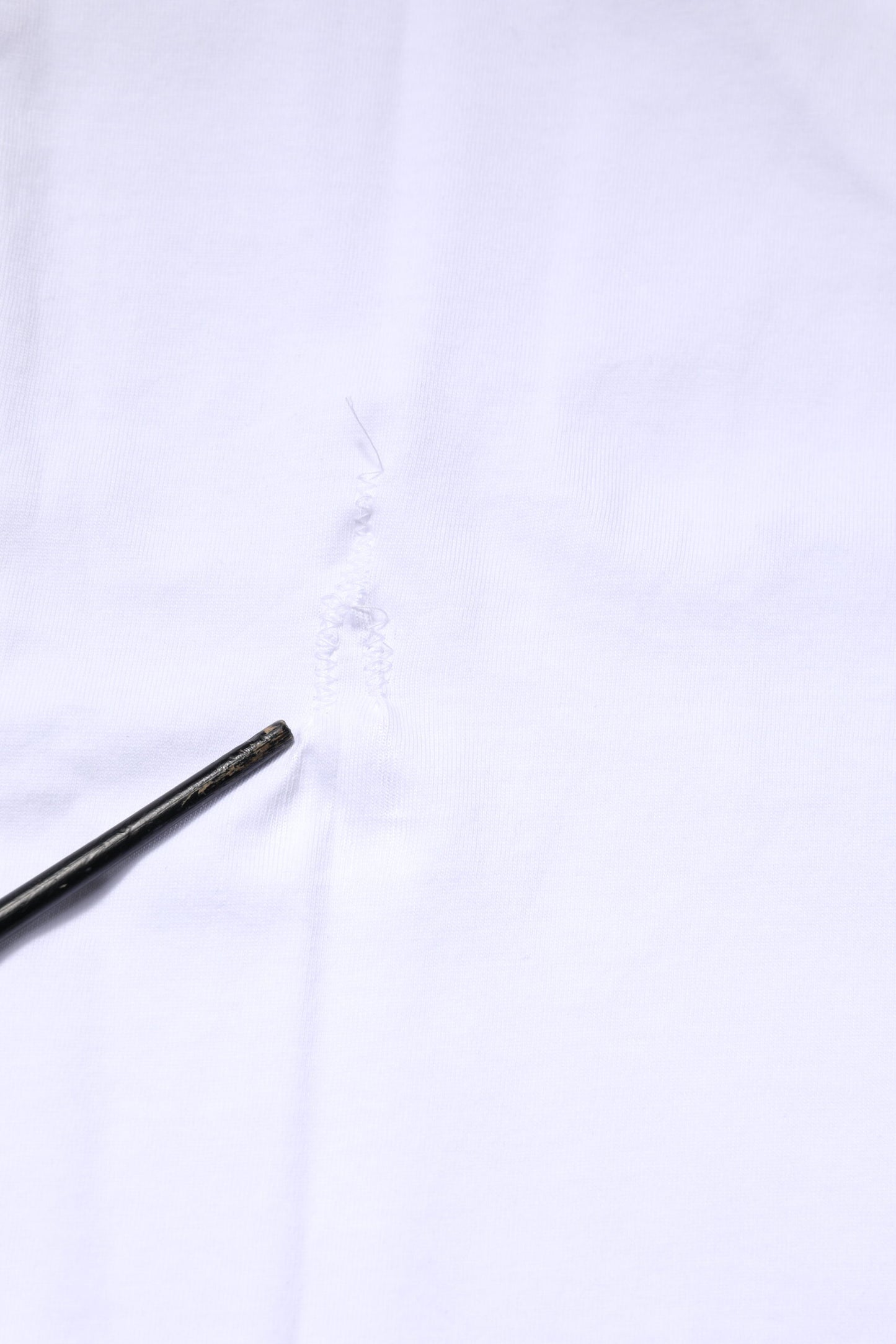 White Cotton Logo Patch Crew Neck T-shirt