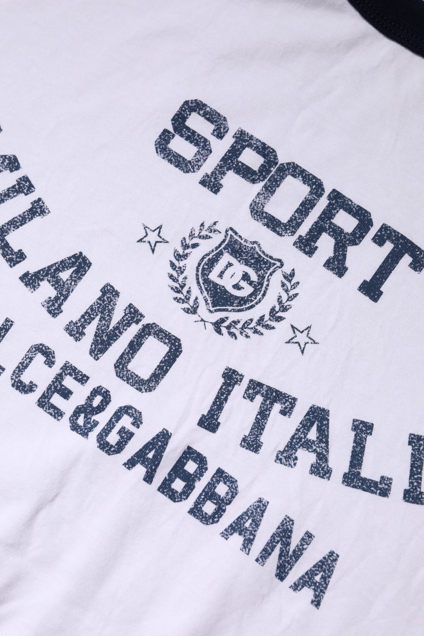 White DG Logo Print Short Sleeve T-shirt