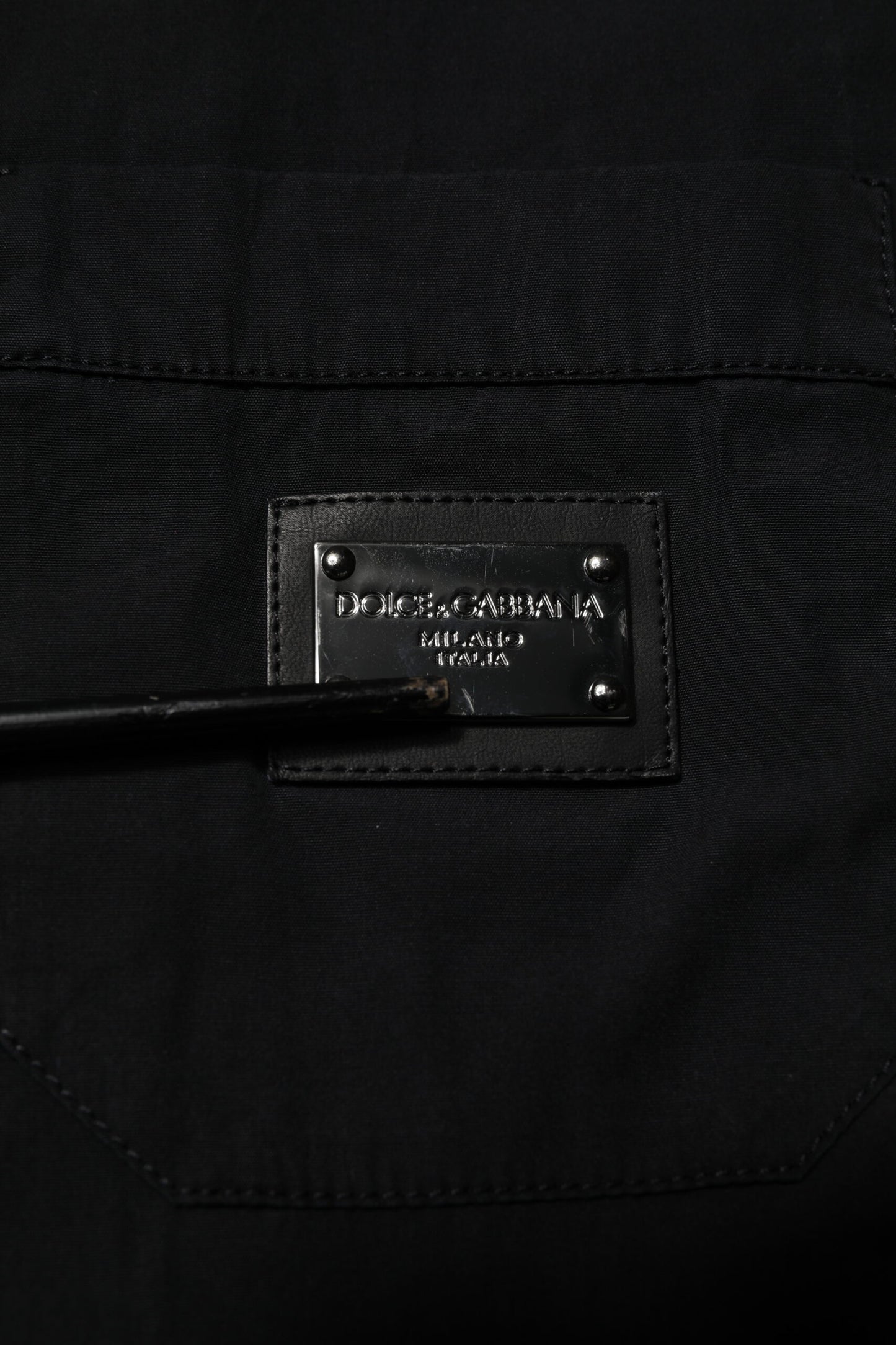 Black Cotton Short Sleeve Buttoned Casual Shirt