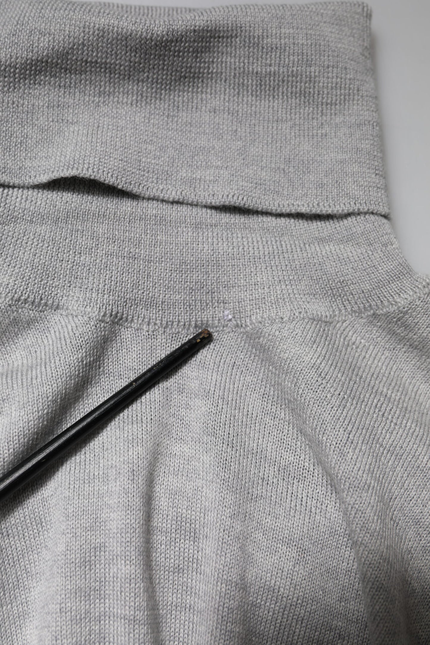 Gray Long Sleeve Turtleneck Pullover Sweater