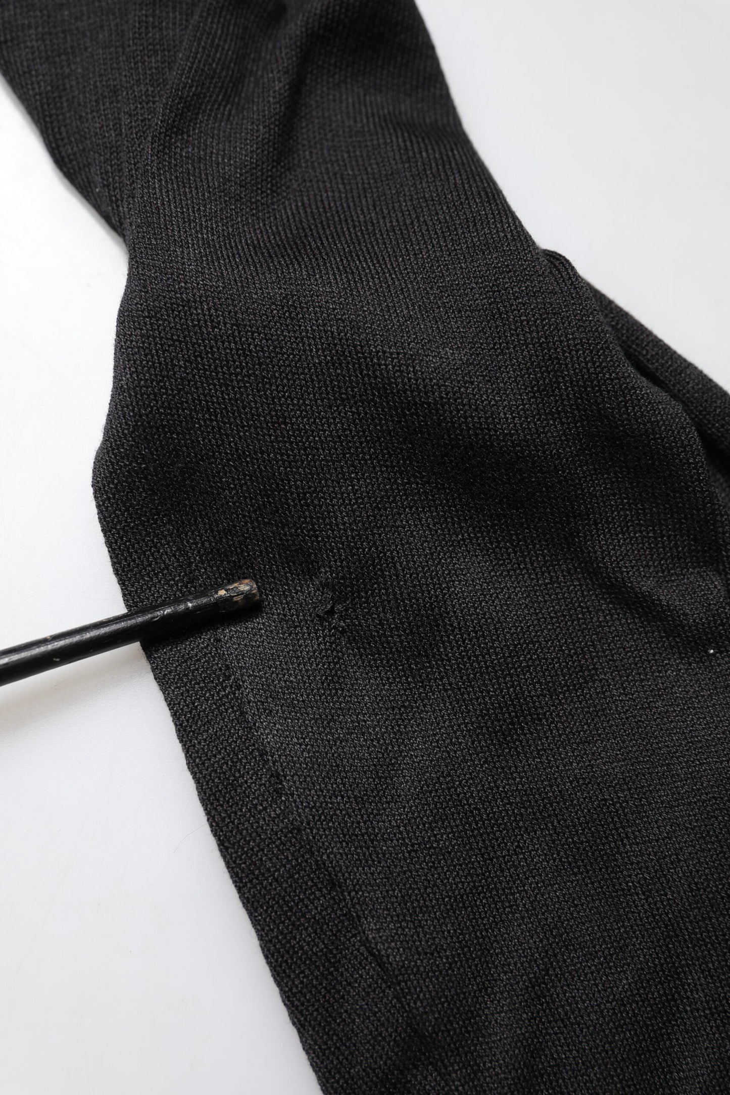 Black Cotton DG Logo Men Sweatshirt Sweater