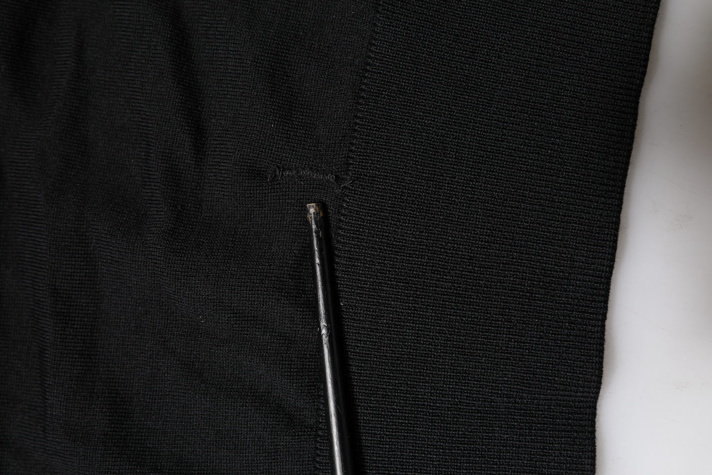 Black Long Sleeve Crew Neck Pullover Sweater