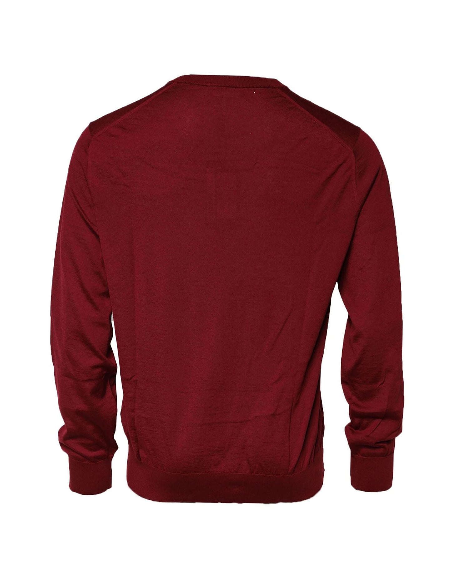Maroon Cashmere Crew Neck Sweatshirt Sweater