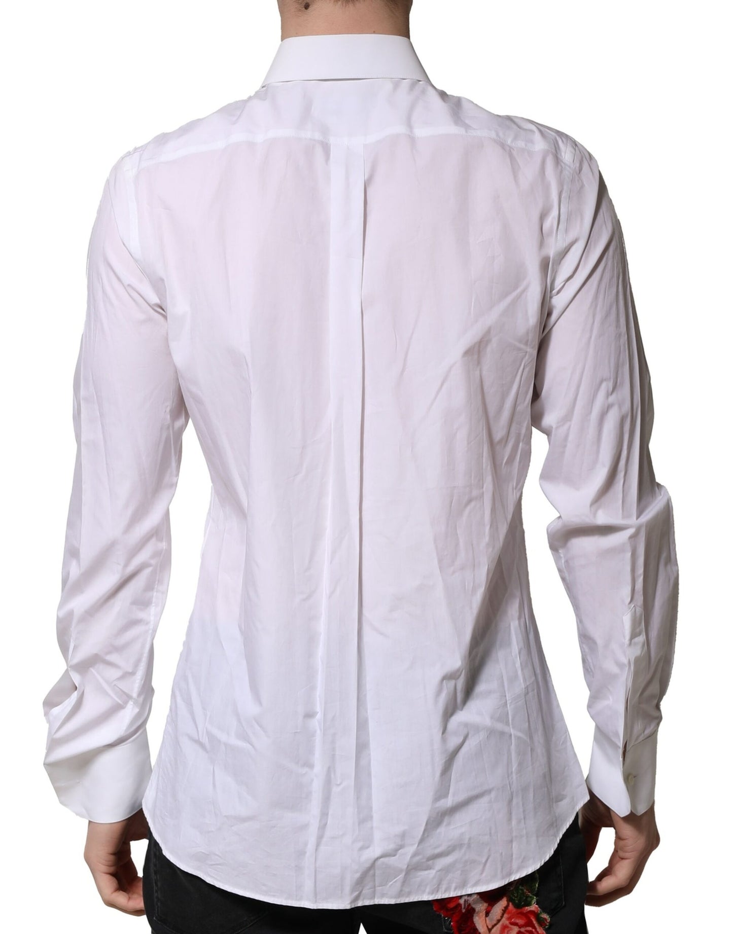 White Cotton MARTINI Long Sleeve Formal Shirt