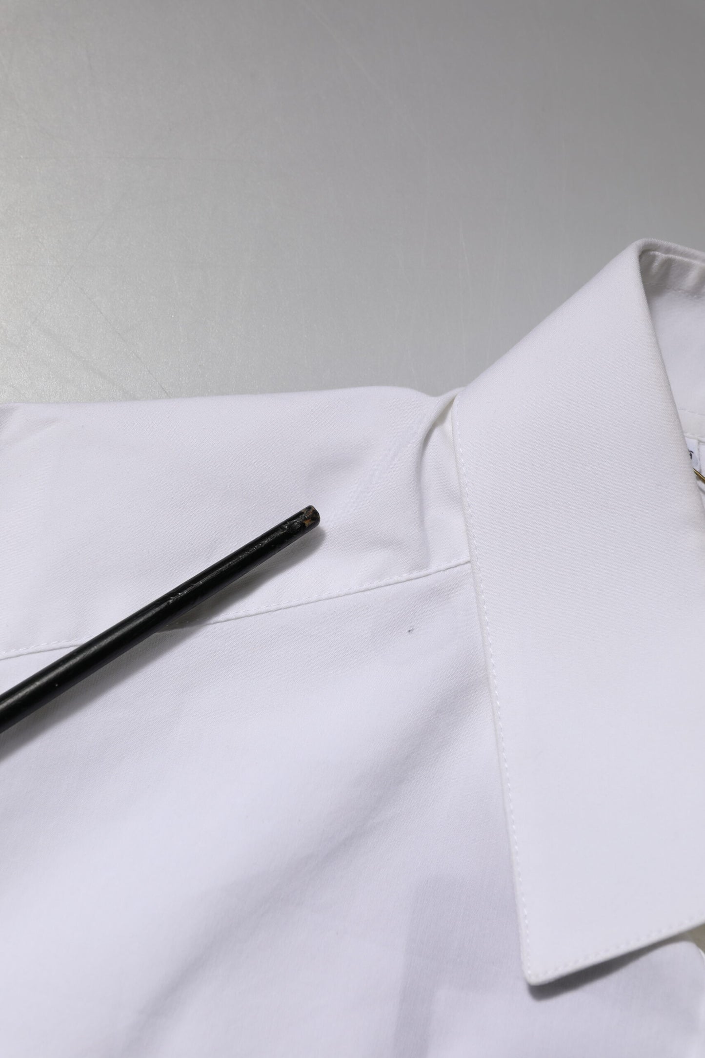 White Cotton GOLD Long Sleeves Formal Shirt