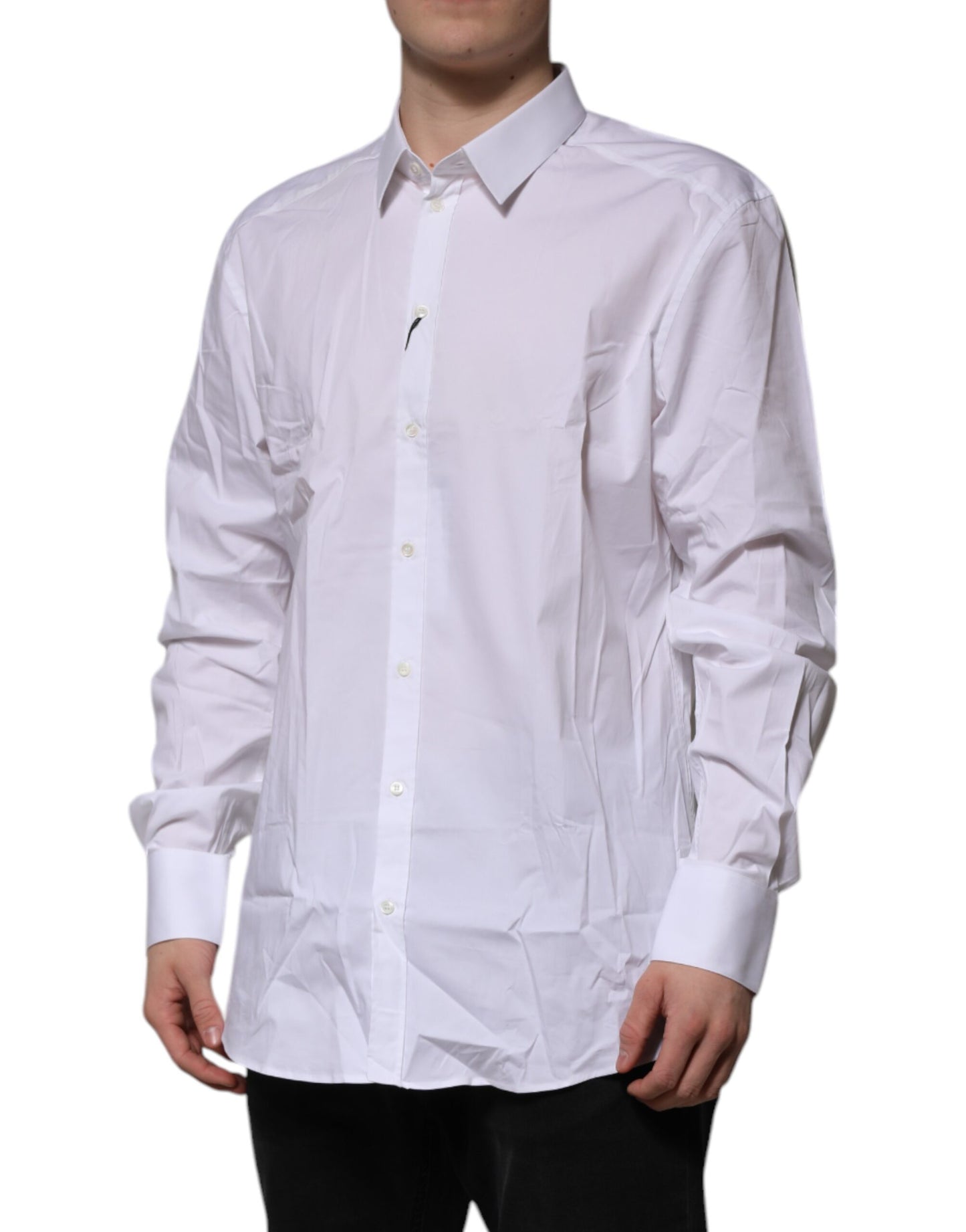 White GOLD Long Sleeve Dress Formal Shirt