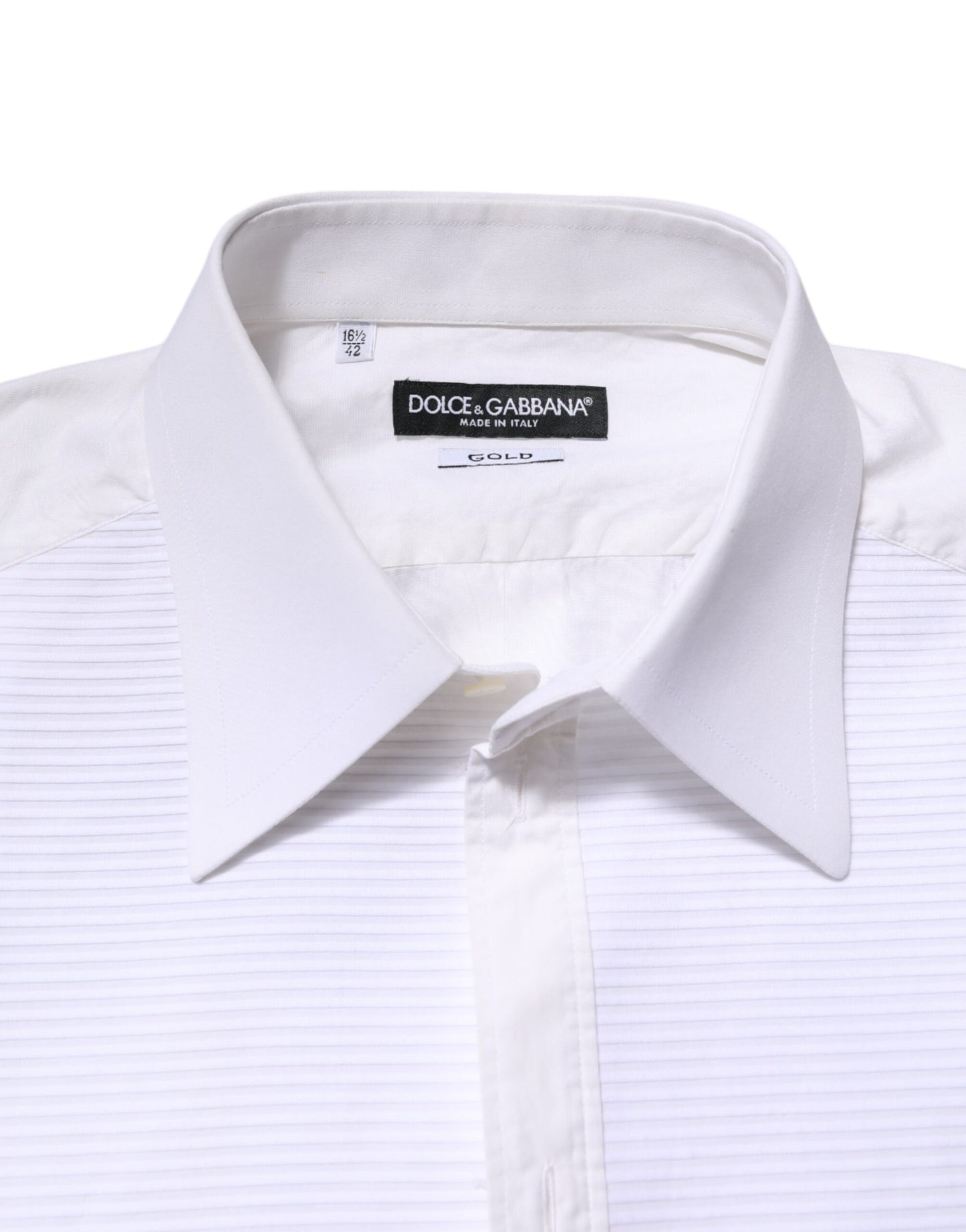 White GOLD Cotton Long Sleeves Formal Shirt
