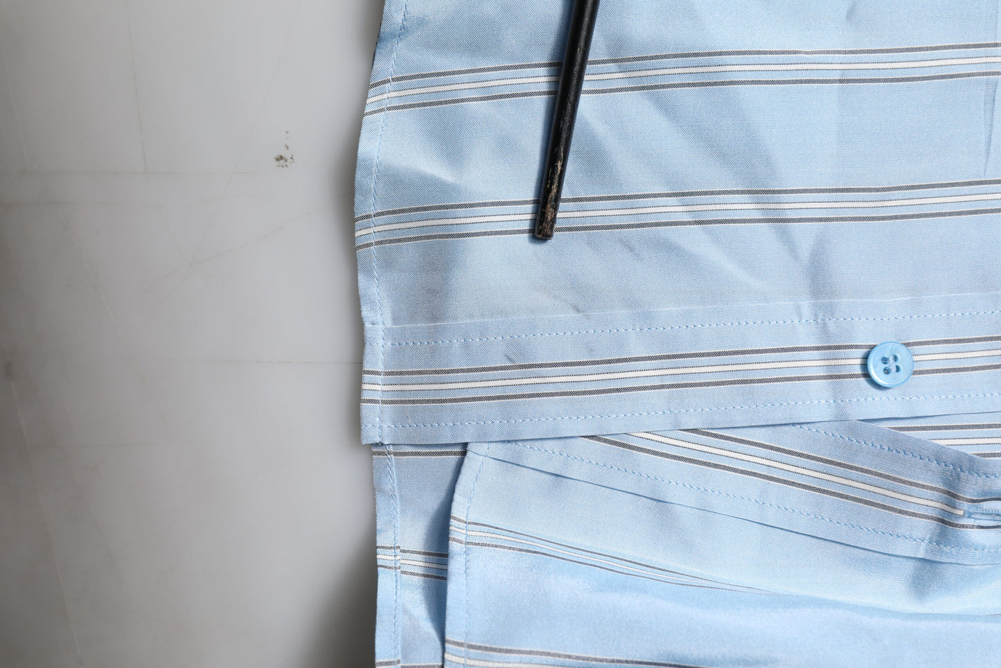 Blue Striped MARTINI Long Sleeve Dress Shirt