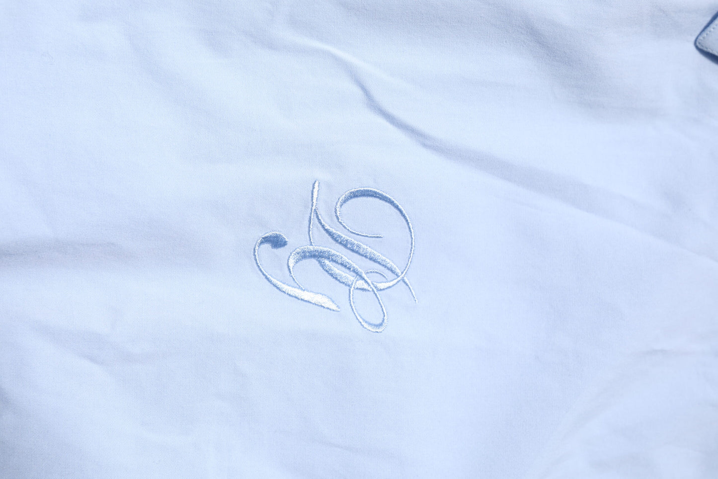 Sky Blue Cotton GOLD Long Sleeves Dress Shirt