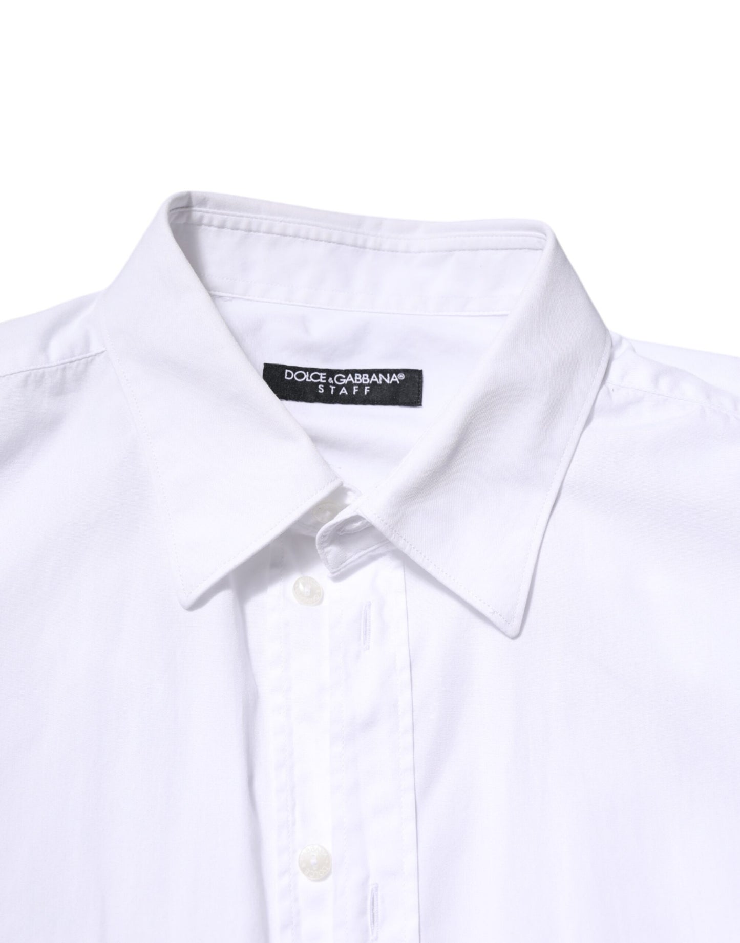 White Cotton STAFF Long Sleeves Formal Shirt