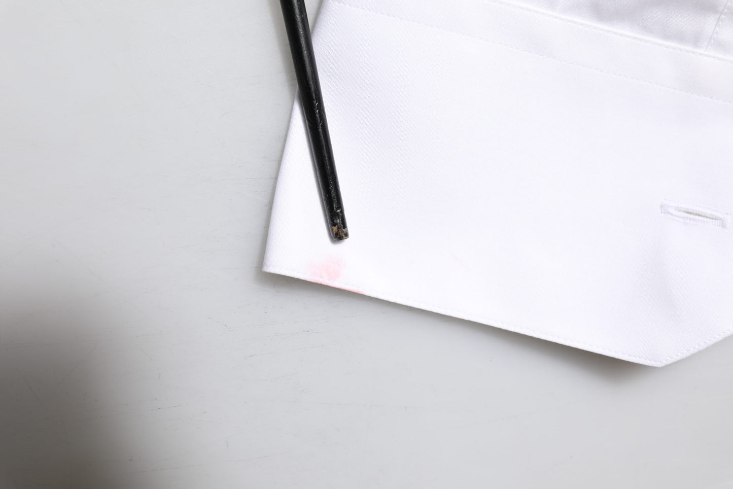 White GOLD Embroidery Detailed Dress Shirt