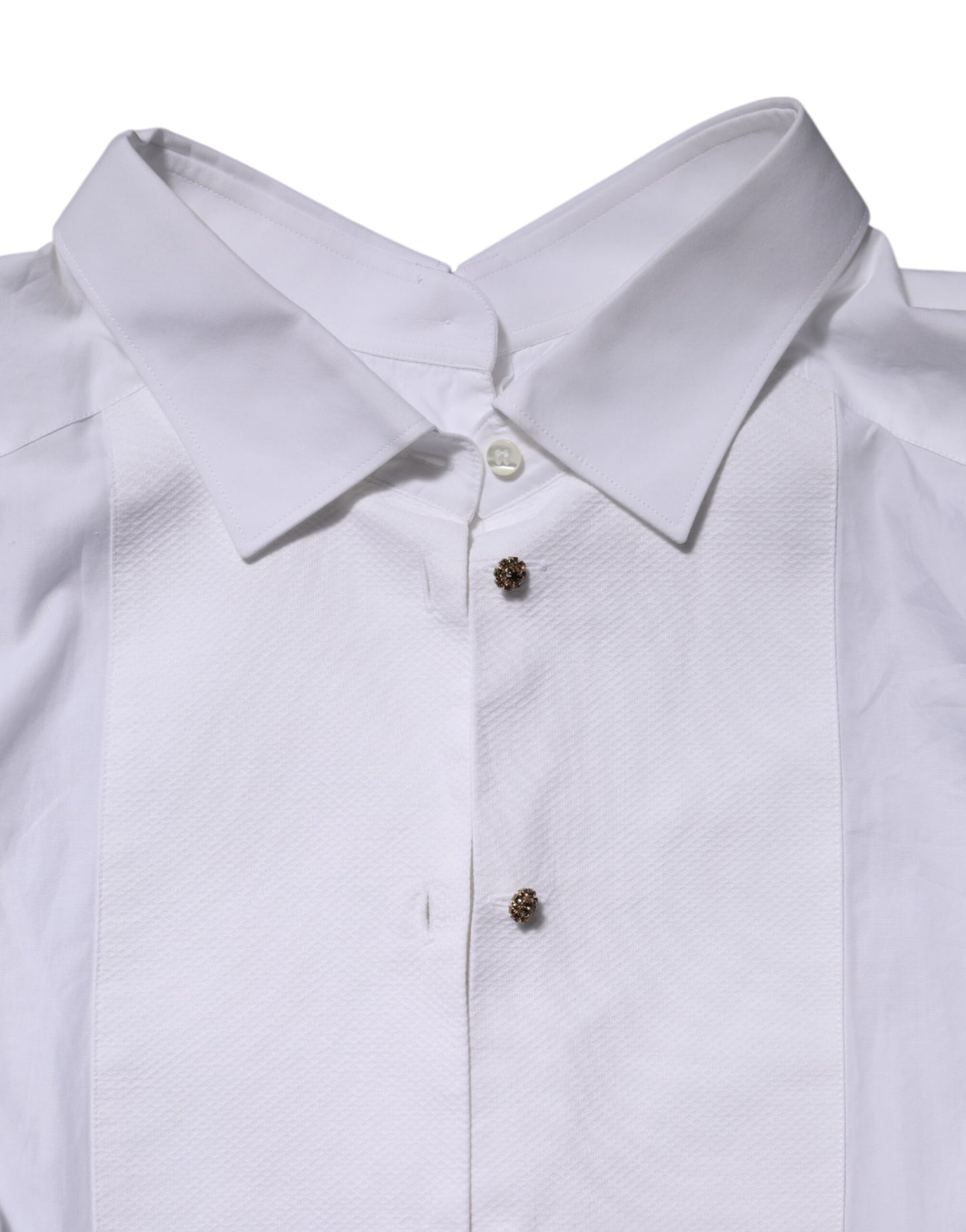 White Cotton Long Sleeves Formal Top Shirt